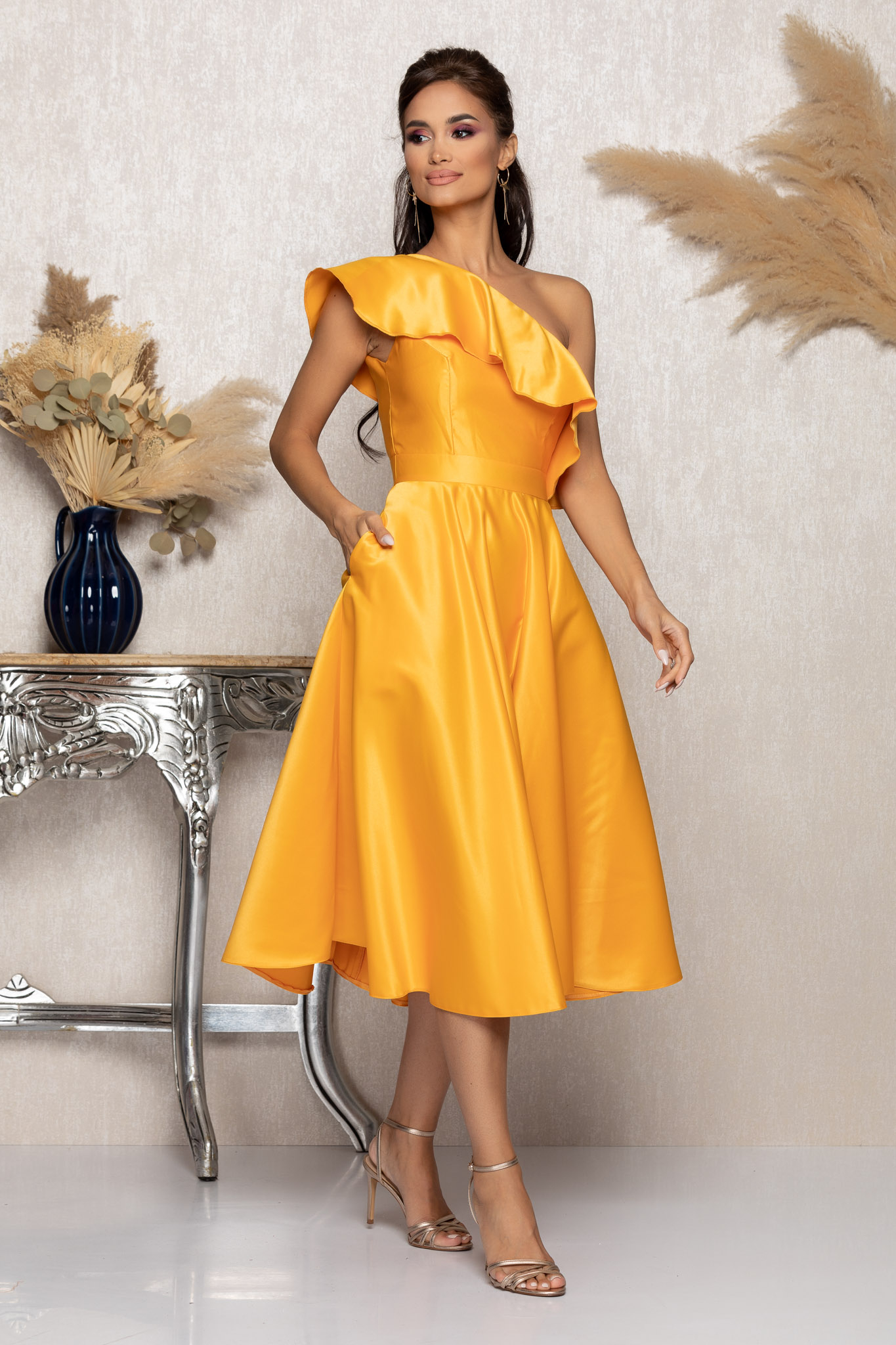 Rochie moze fathia galbena
