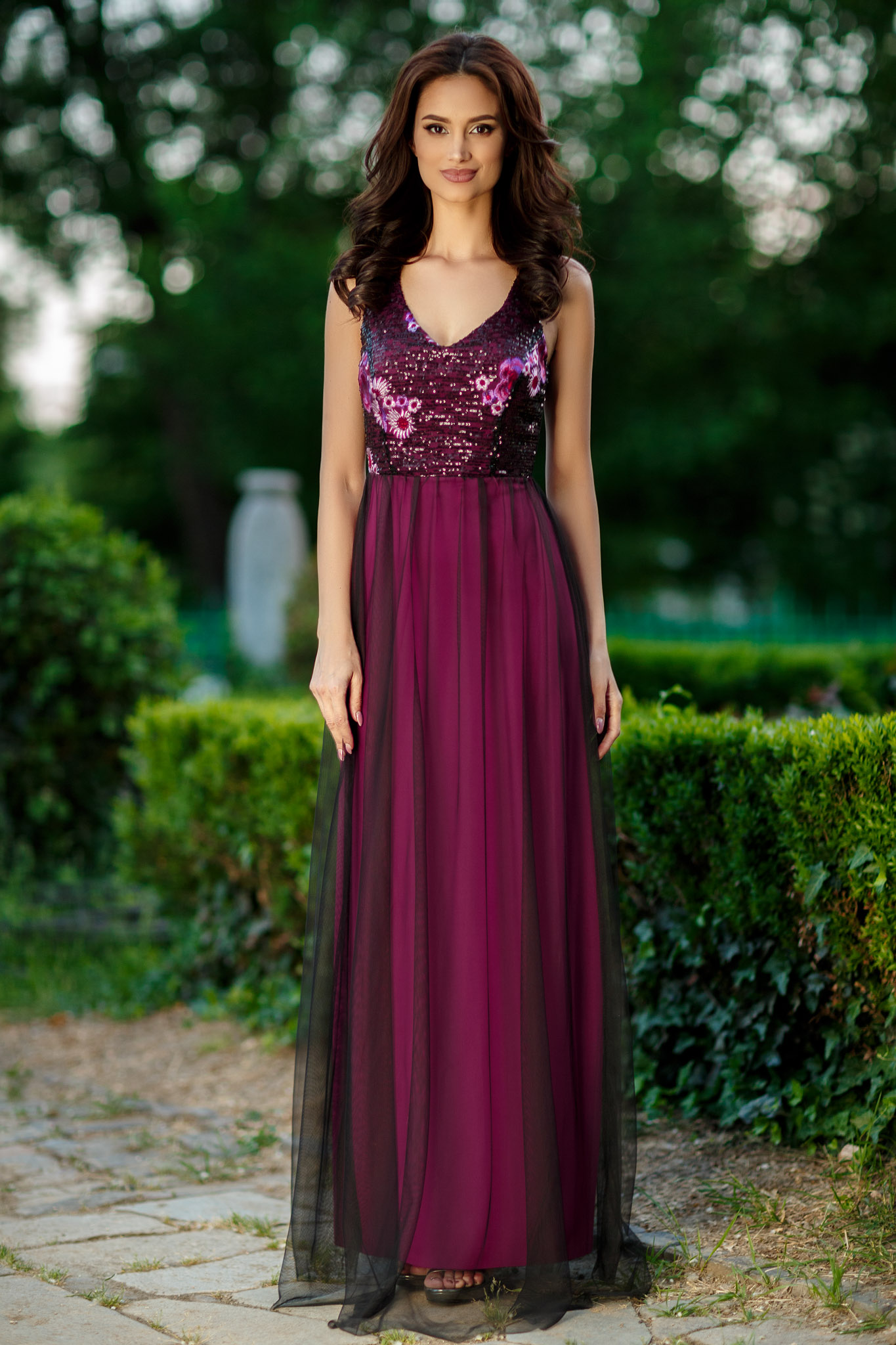 Rochie scarlet violet