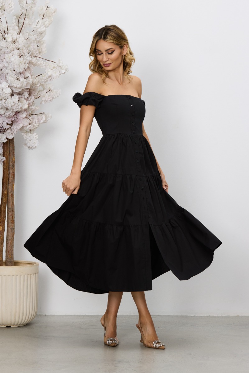 Rochie casual de vara Carlita Neagra