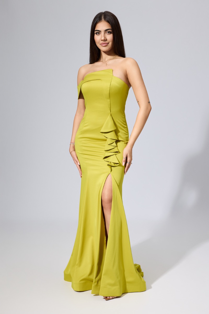 Rochie de ocazie premium tip sirena cu model one shoulder Dellora Fistic