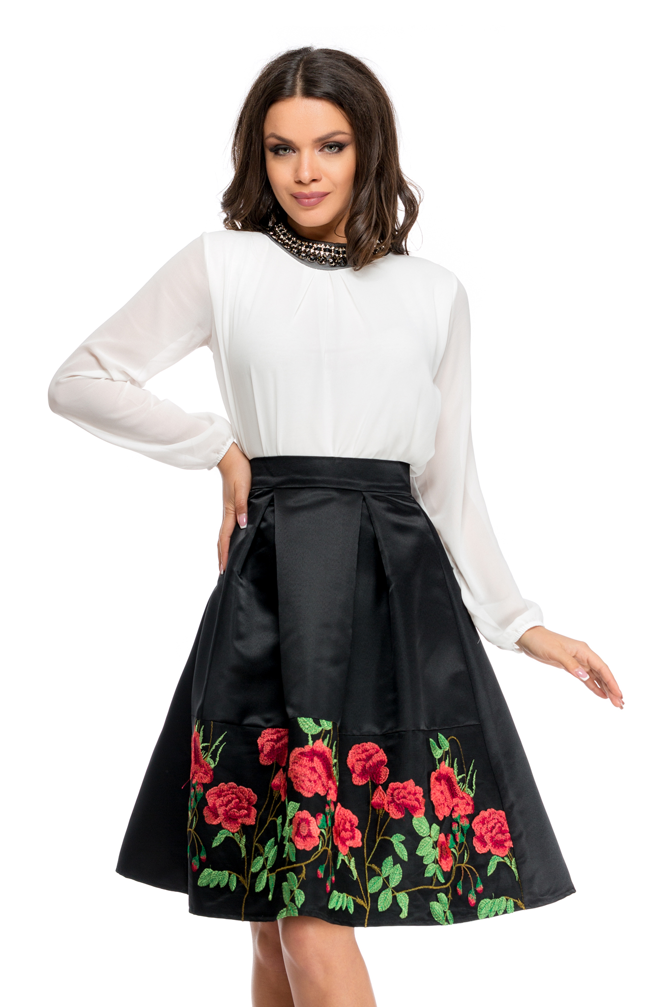 fusta roses neagra