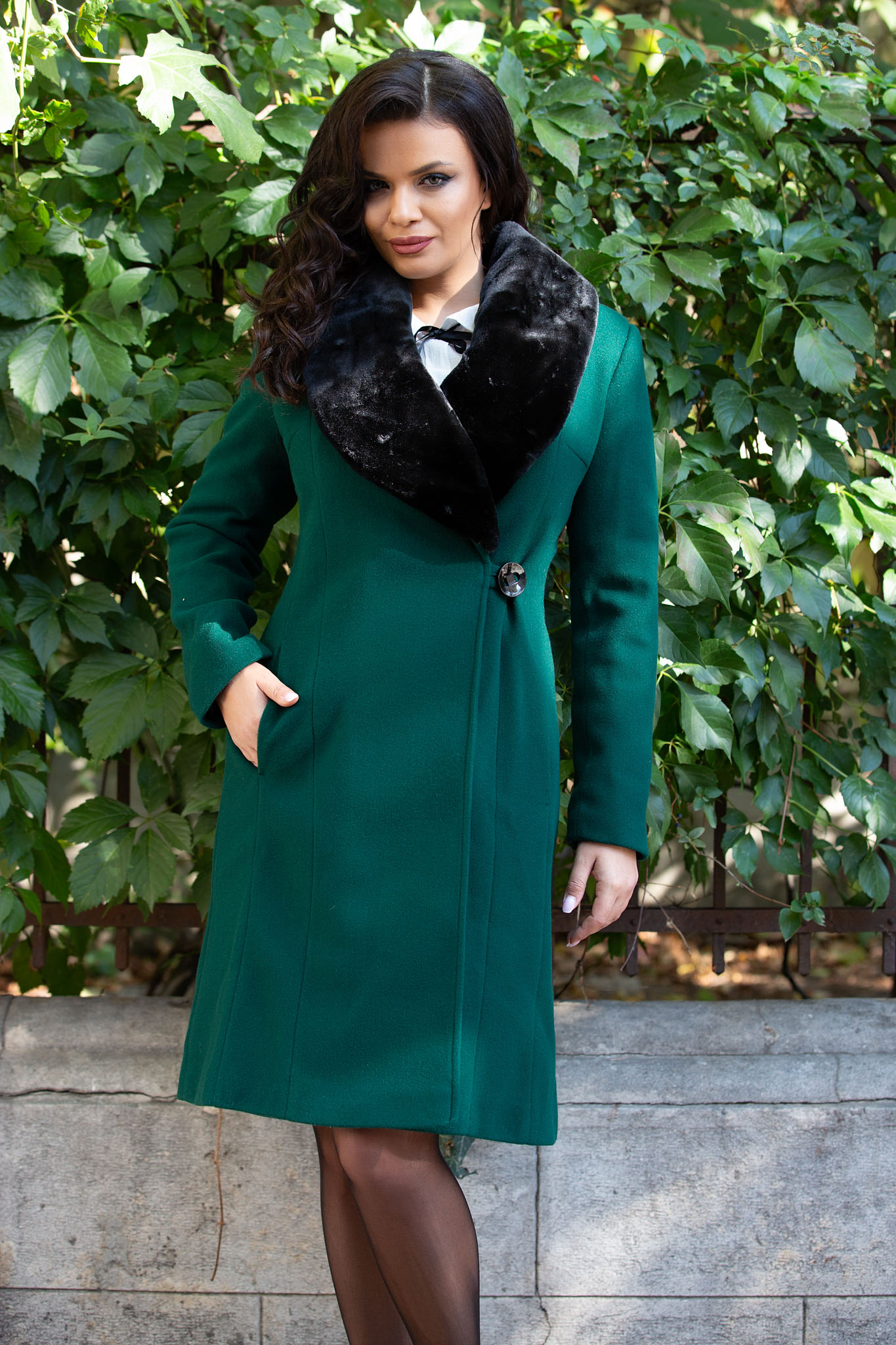 Palton vogue verde