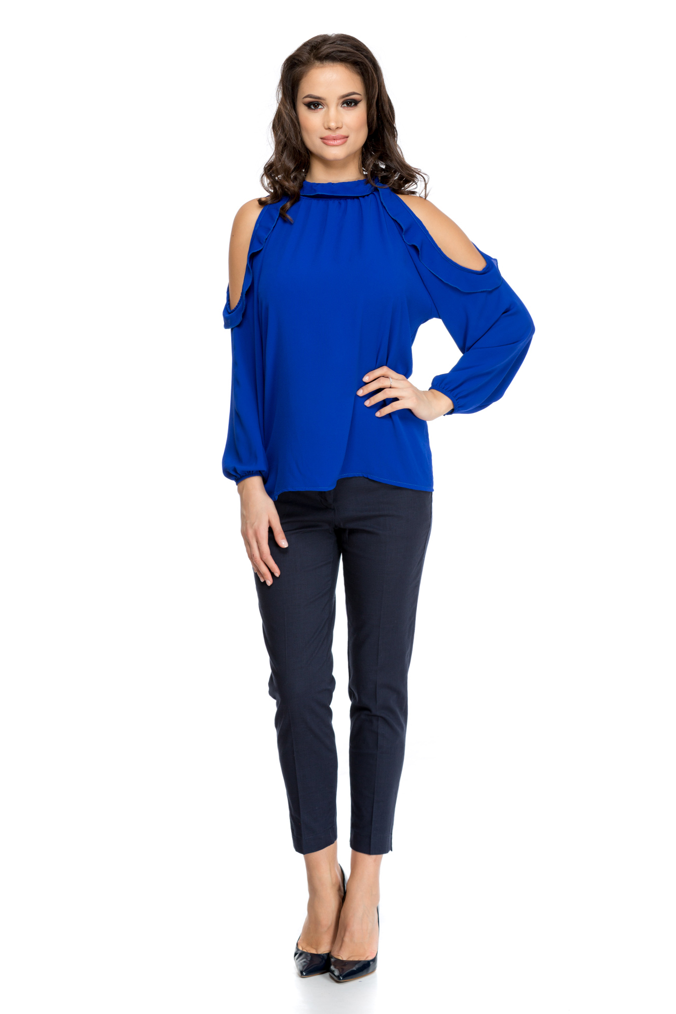 pantaloni ottis bleumarin