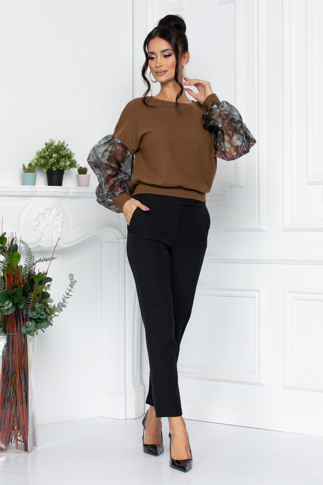 Pantaloni rock negri