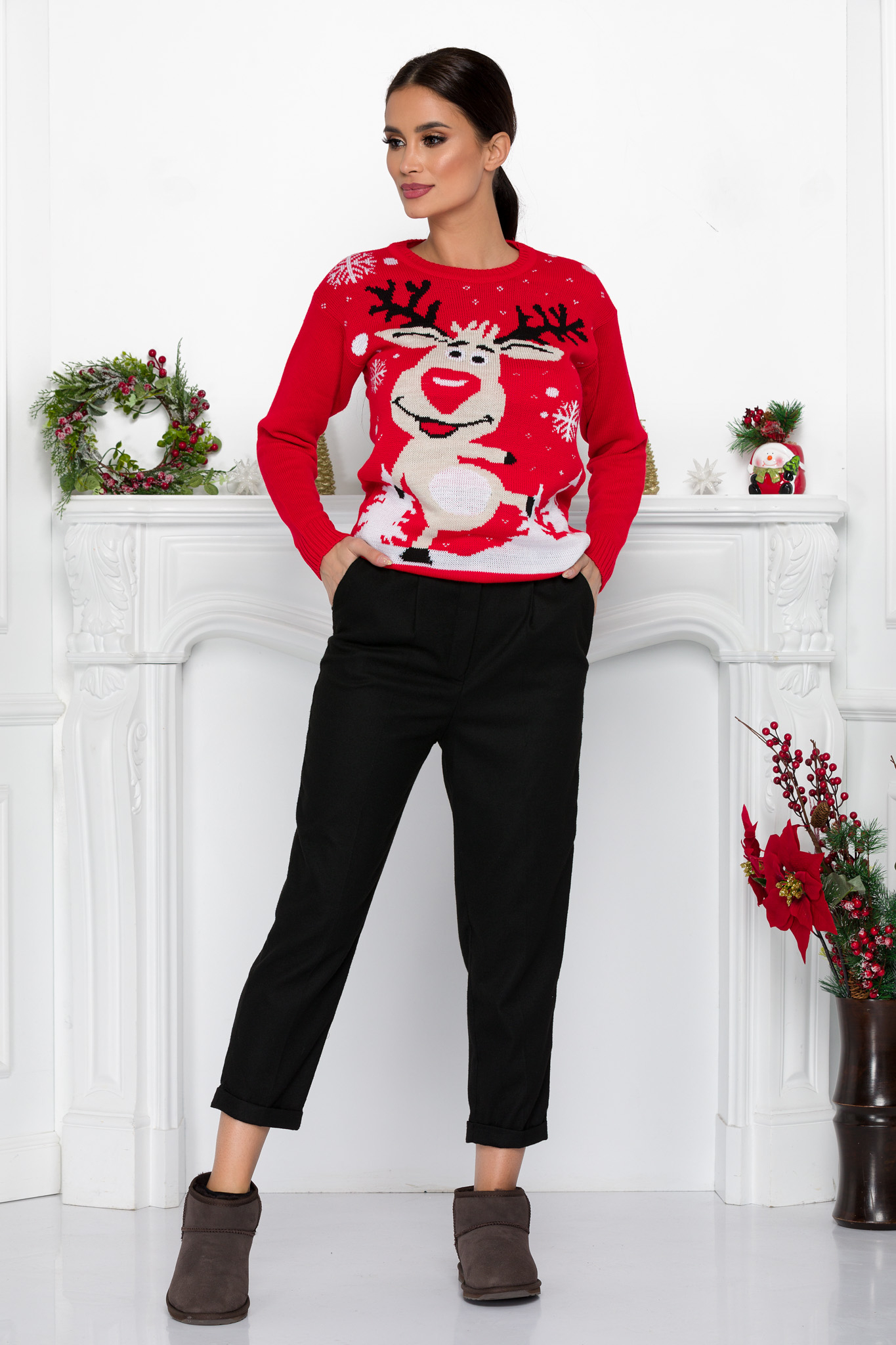 Pantaloni bruno negri