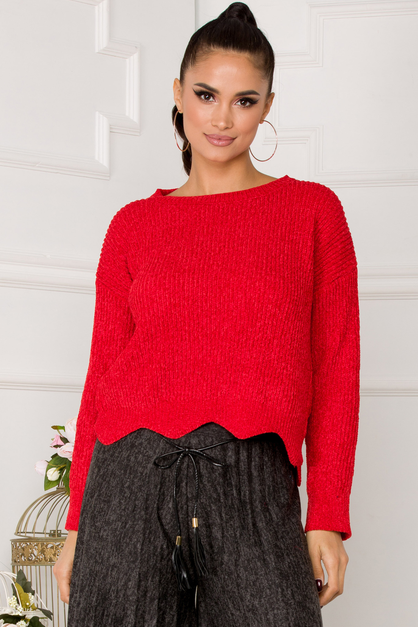 Pulover red rosu