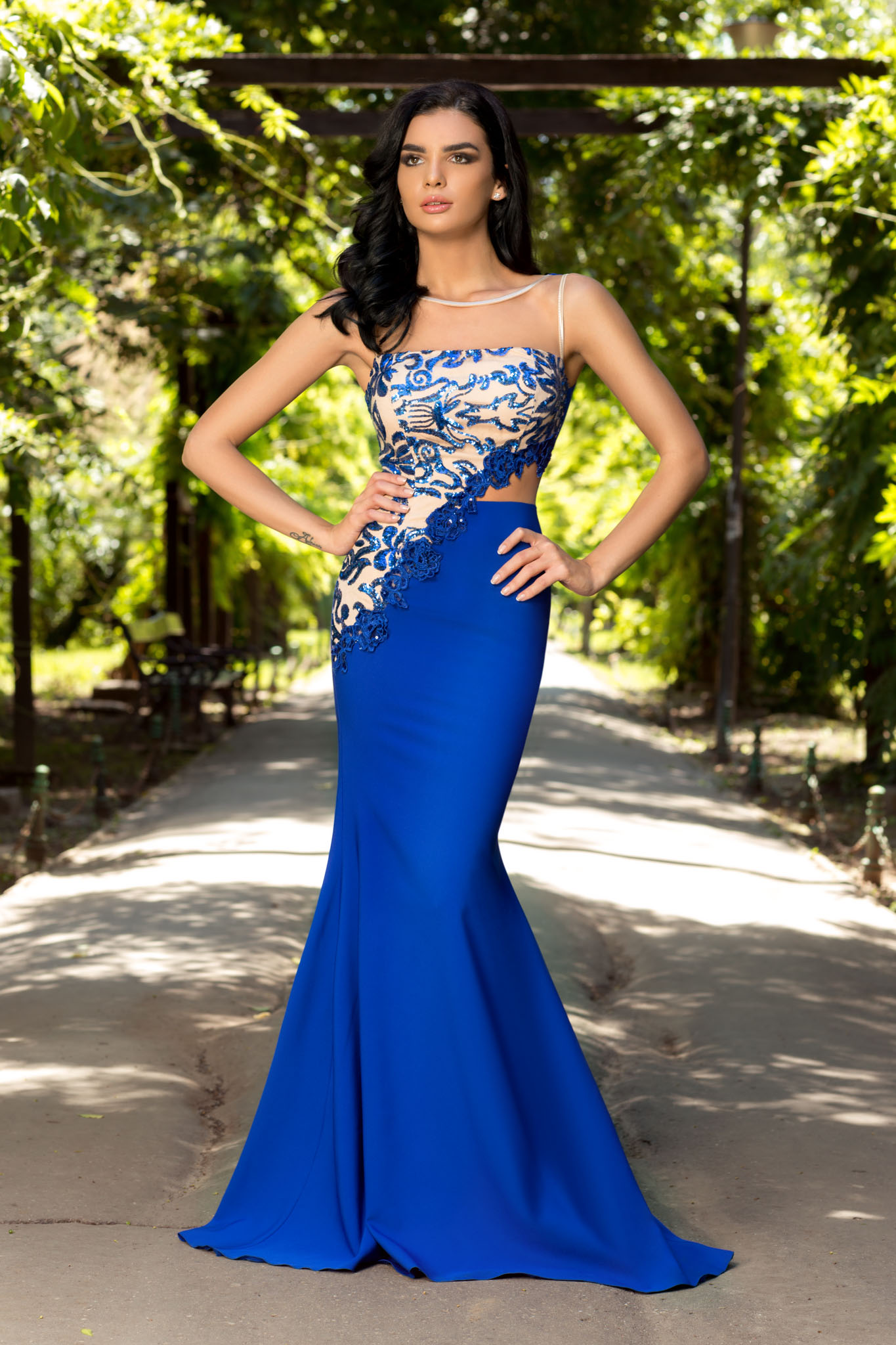 rochie magical albastra