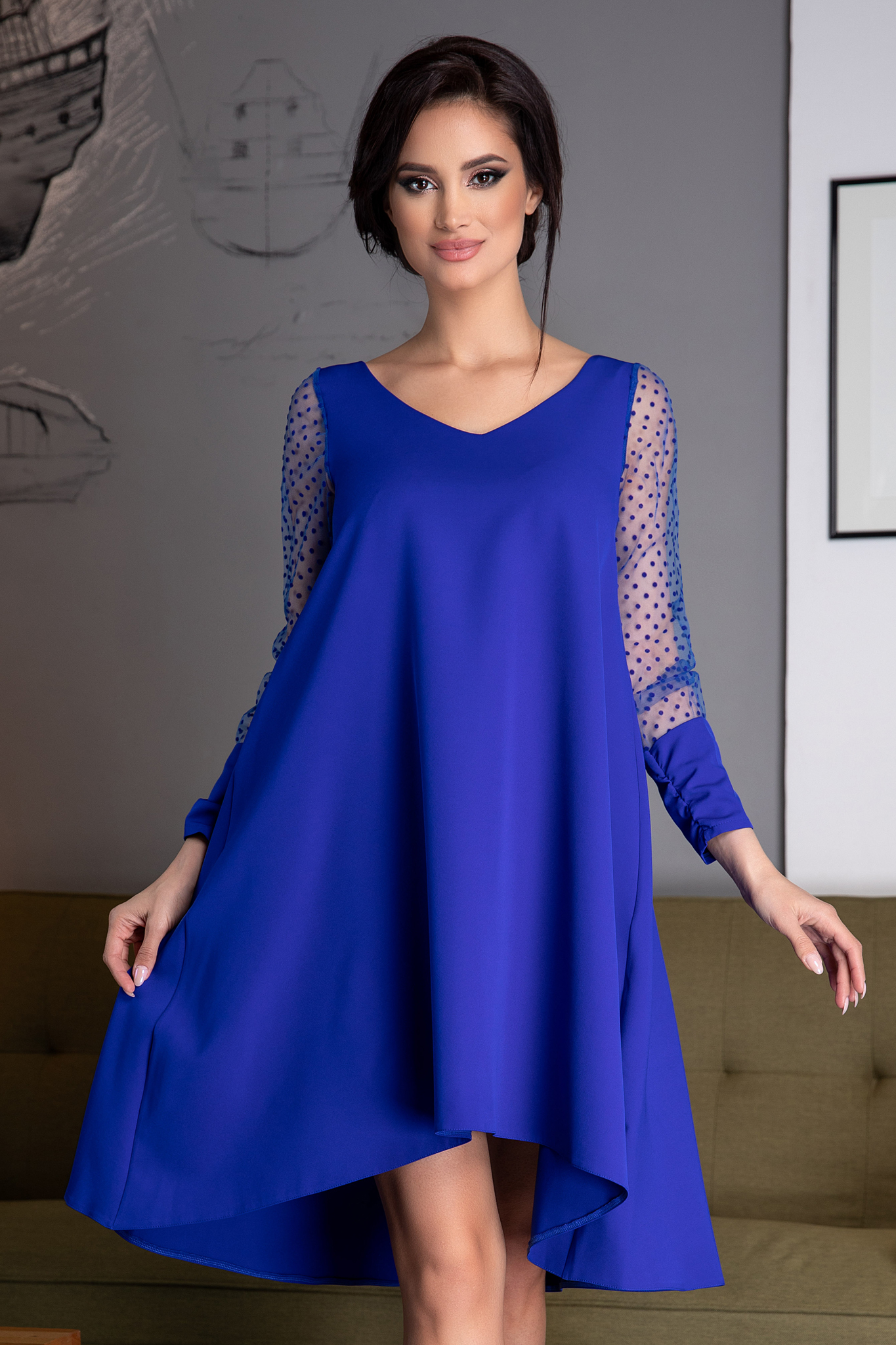 Rochie mina albastra