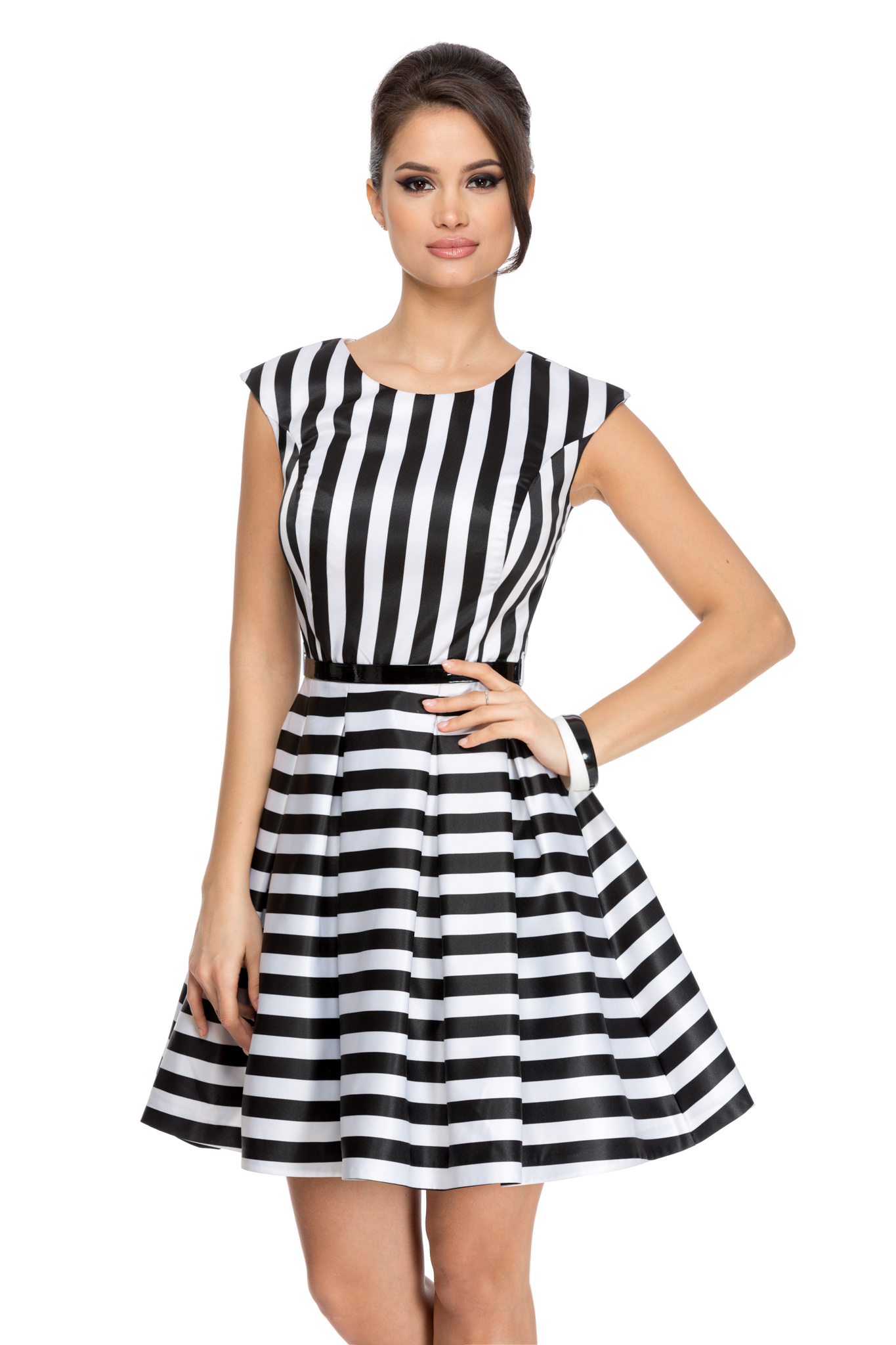 rochie paulina bicolora
