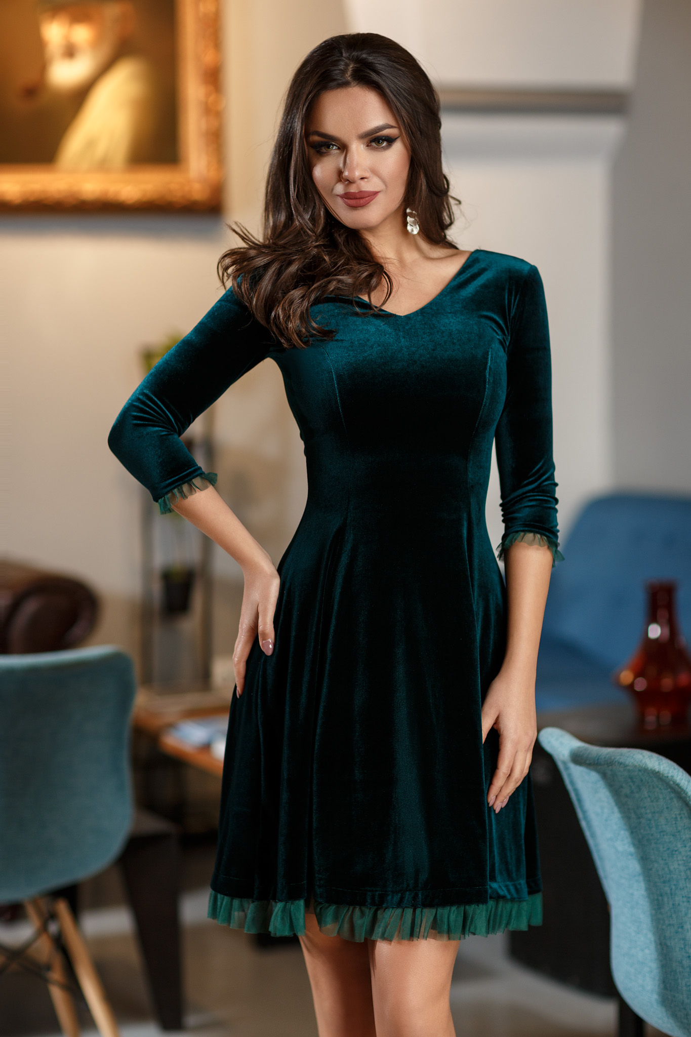 rochie ayana verde
