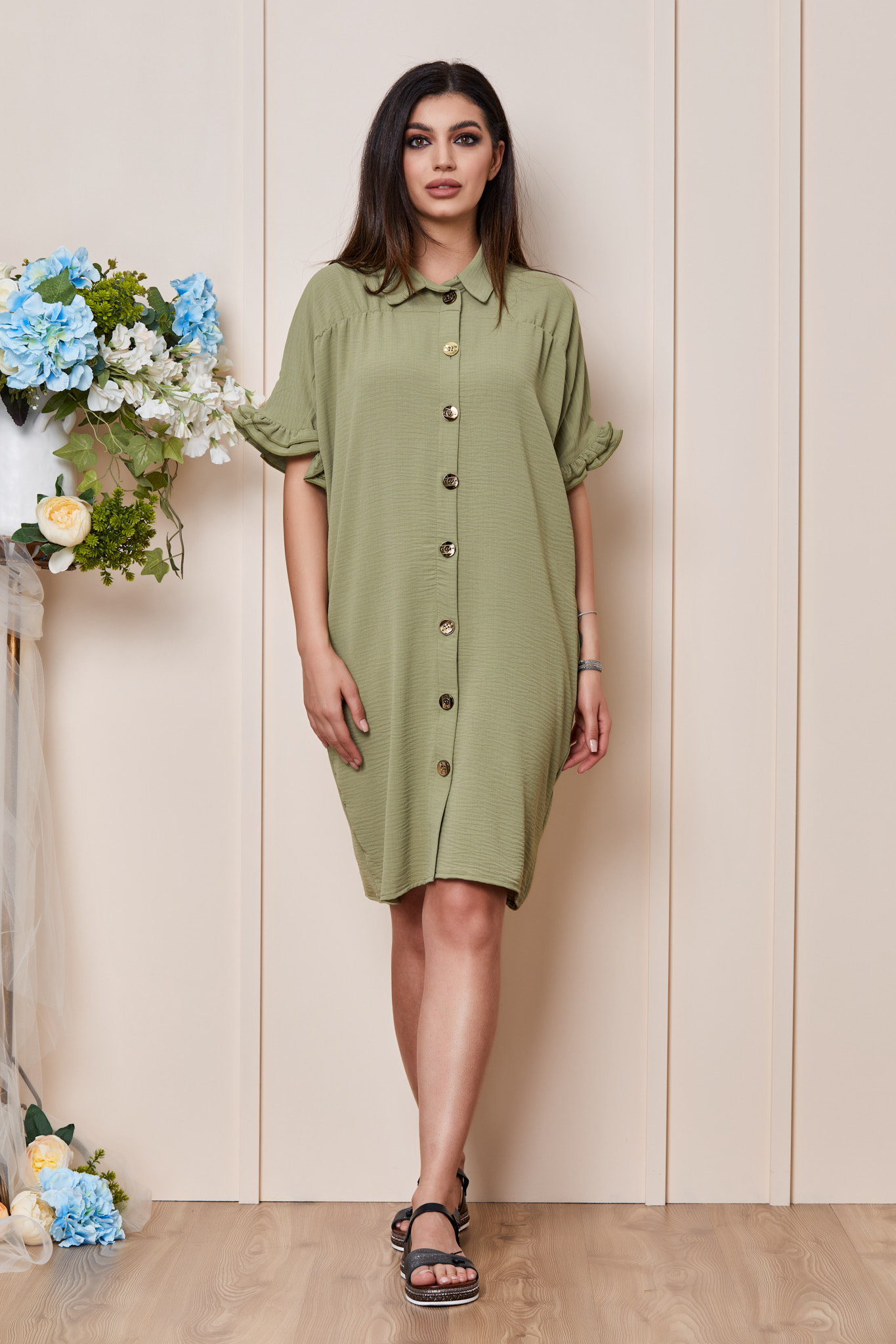 Rochie Kamy Kaki