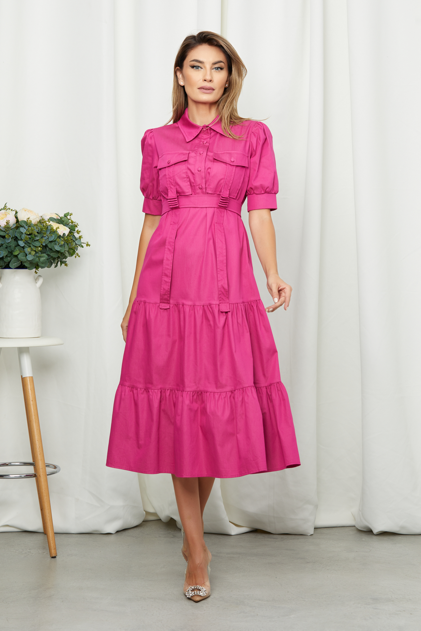 Rochie lorena fucsia