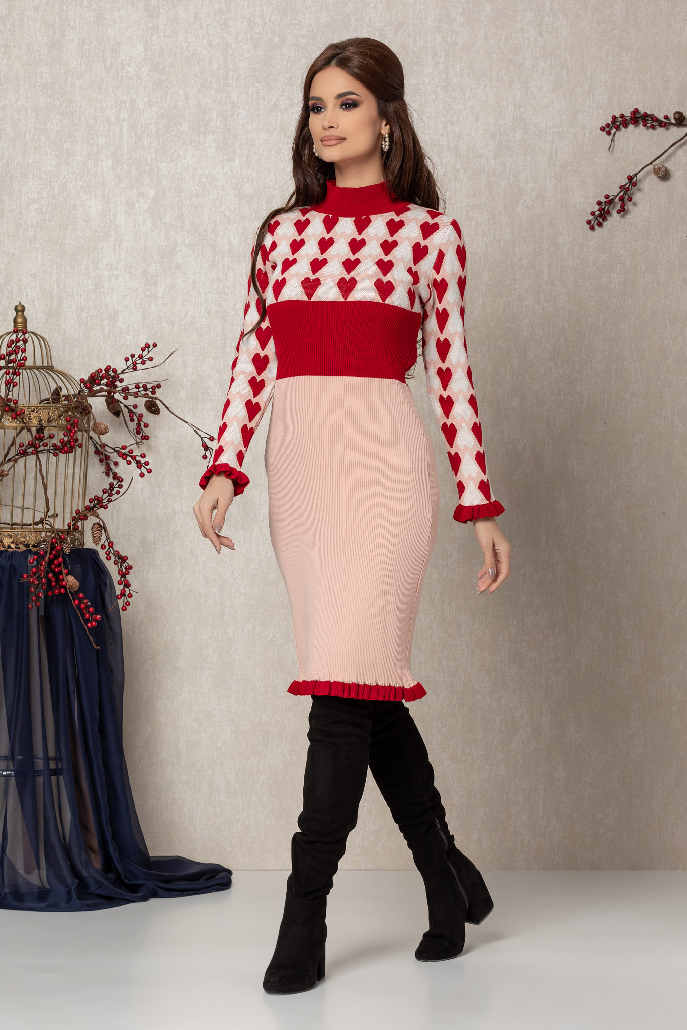 Rochie hart rose