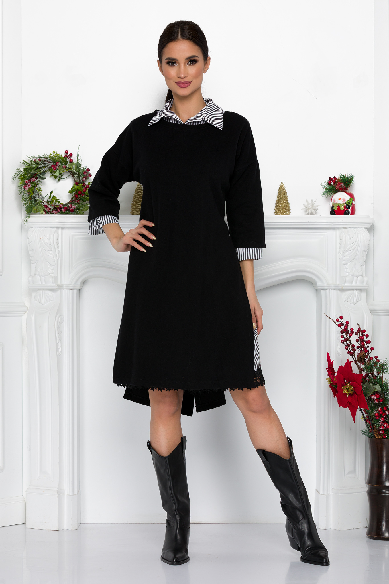 Rochie soffi neagra