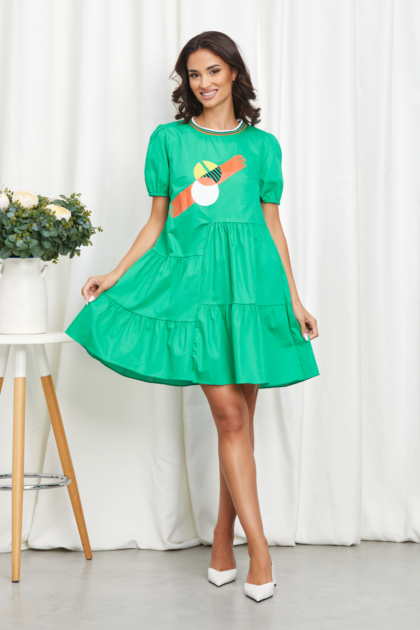 Rochie lissa verde