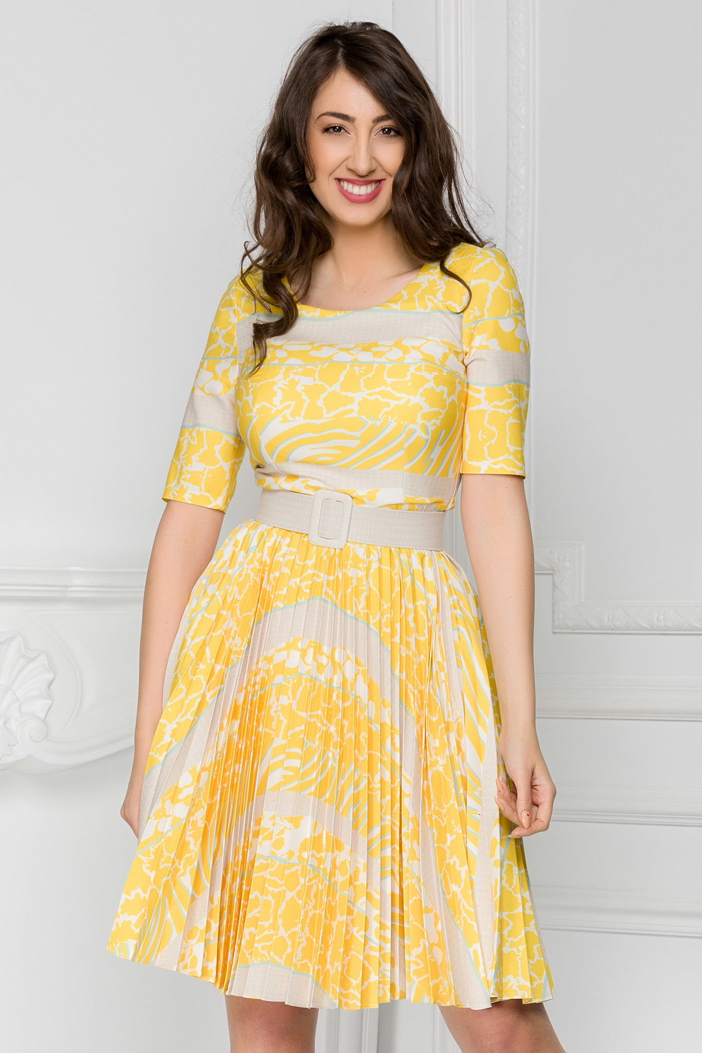 Rochie esmer galbena