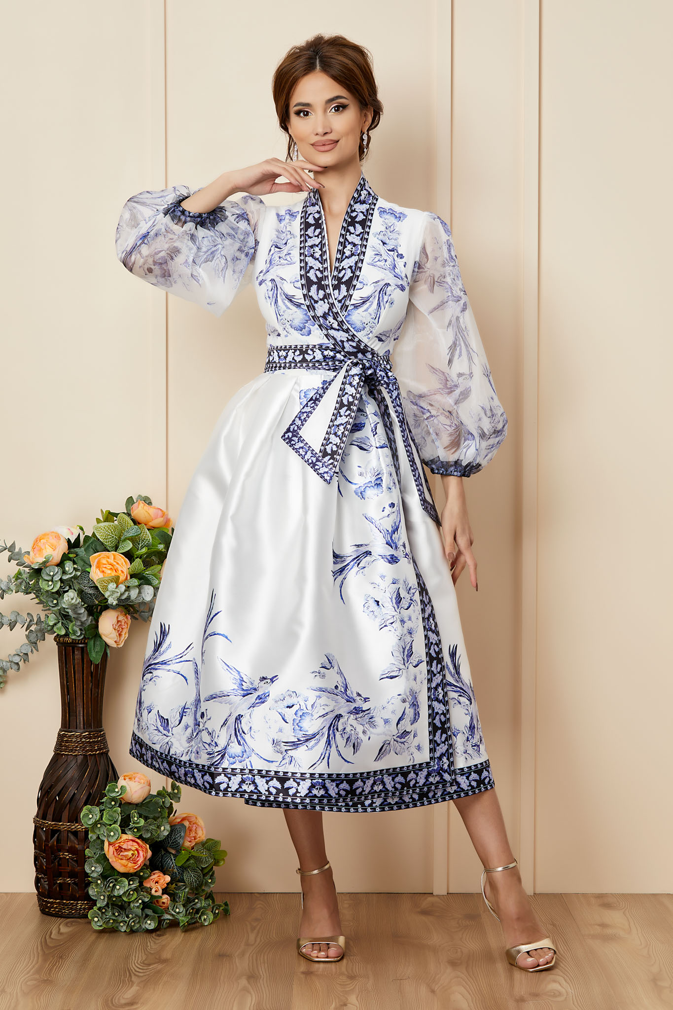 Rochie Majestique Alba 2023 ❤️ Pret Super zonia imagine noua 2022