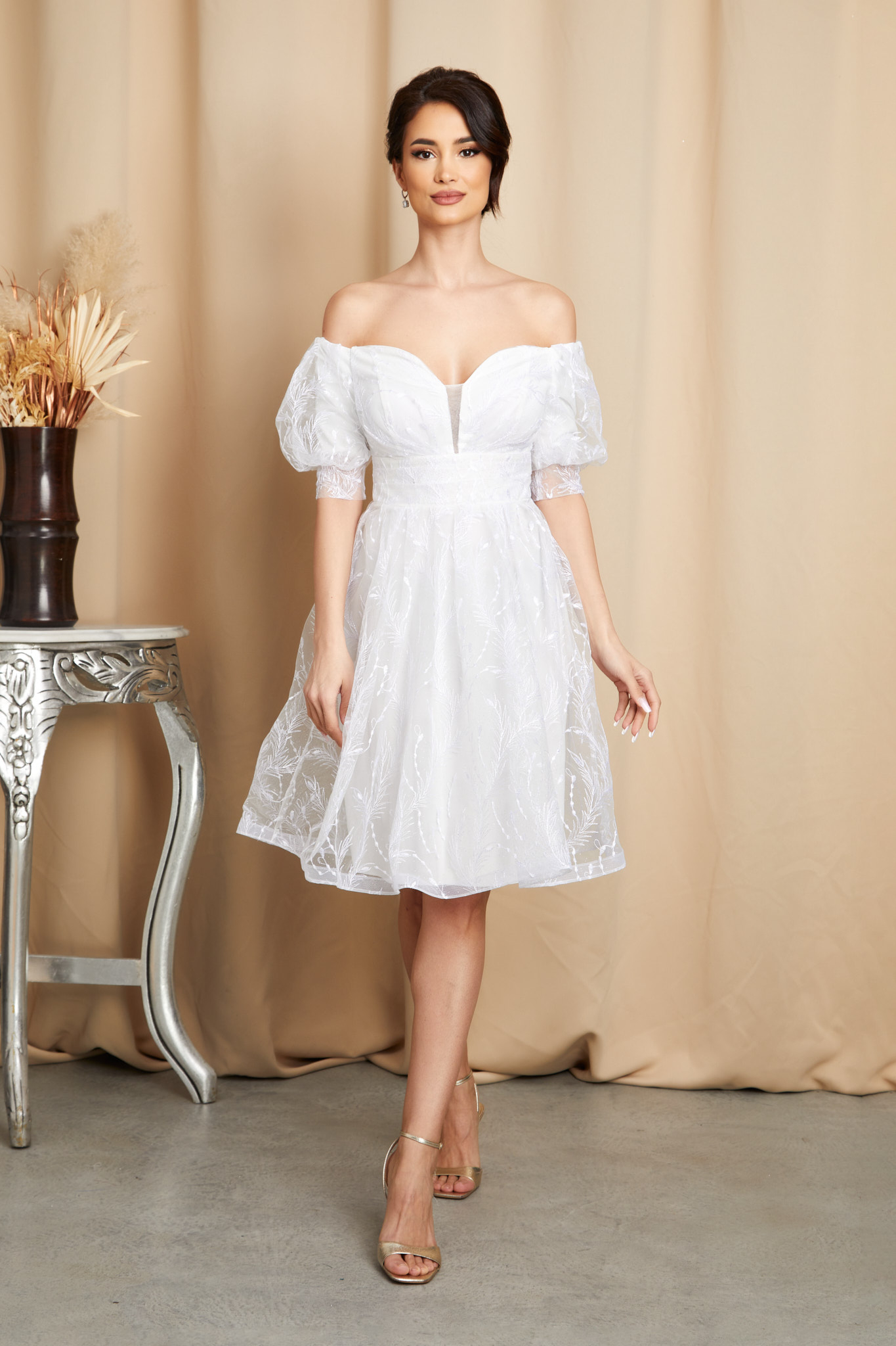 Poze Rochie Allie Alba zonia.ro 
