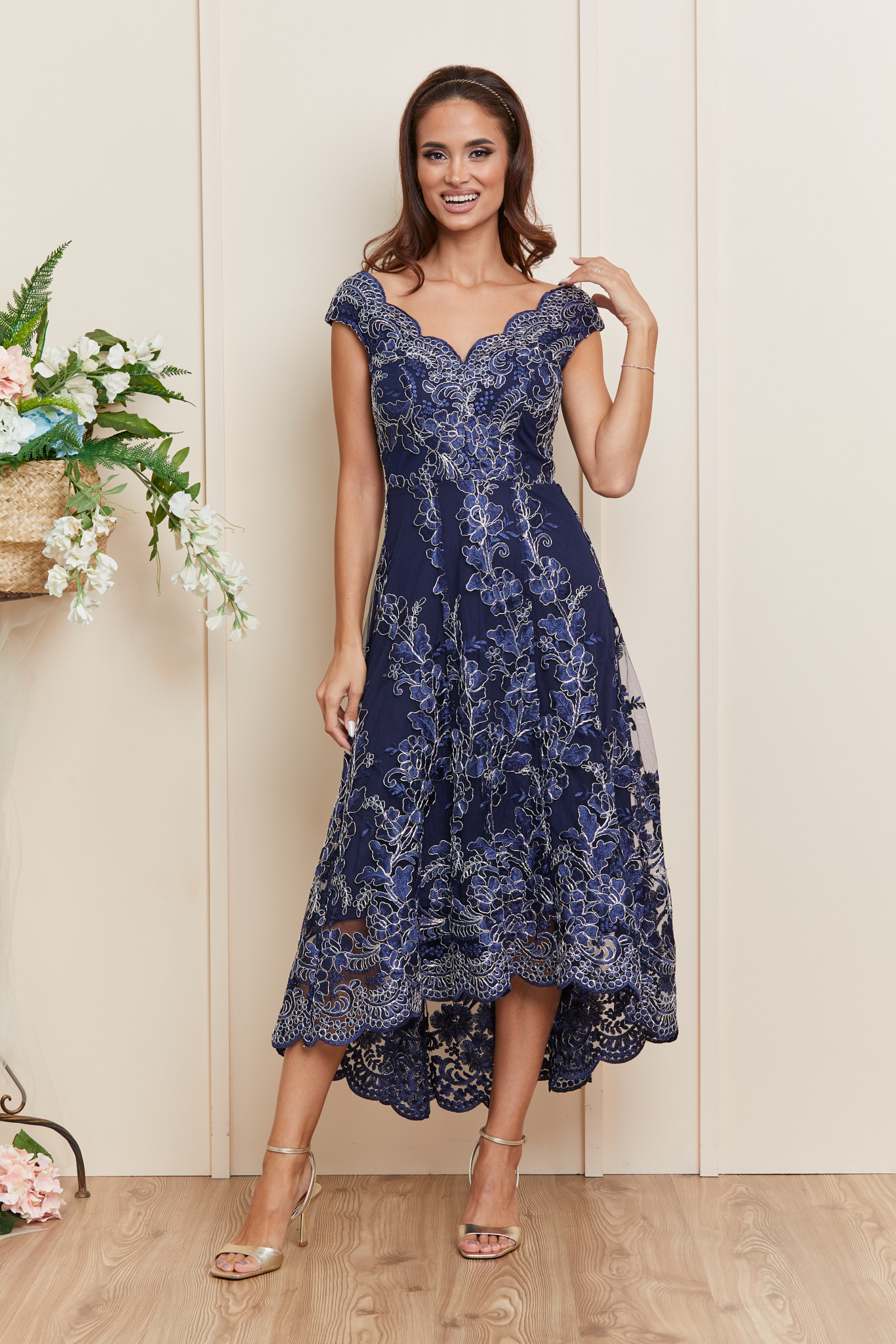 Poze Rochie Jacline Bleumarin zonia.ro 