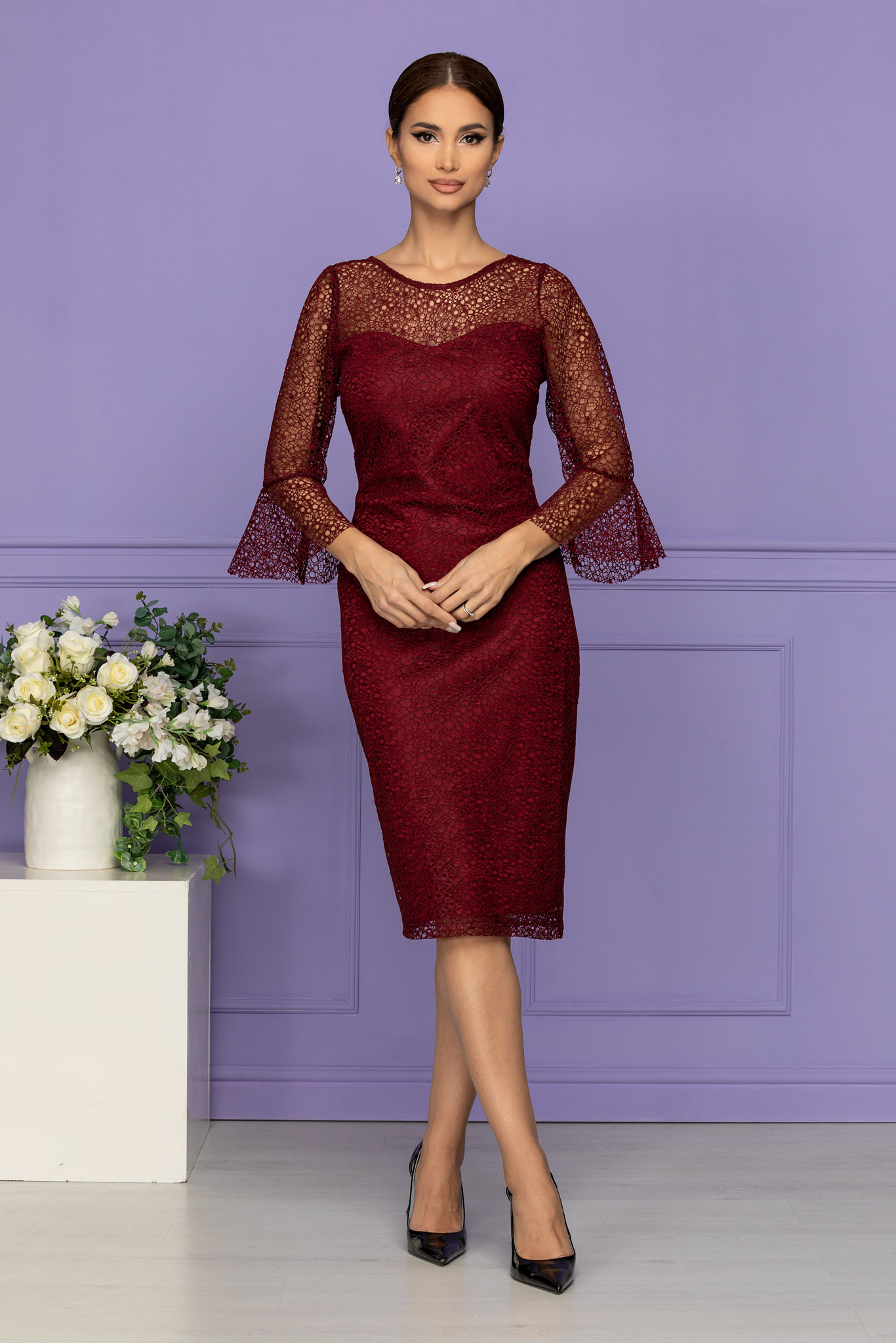 Rochie sirrya bordo