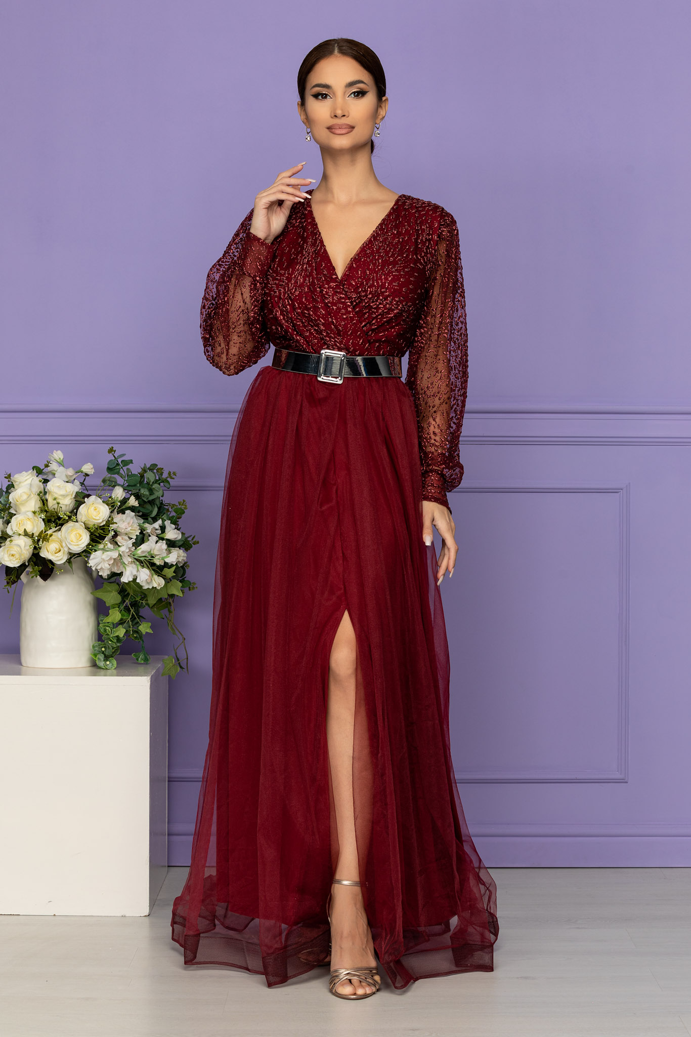 Rochie opal bordo