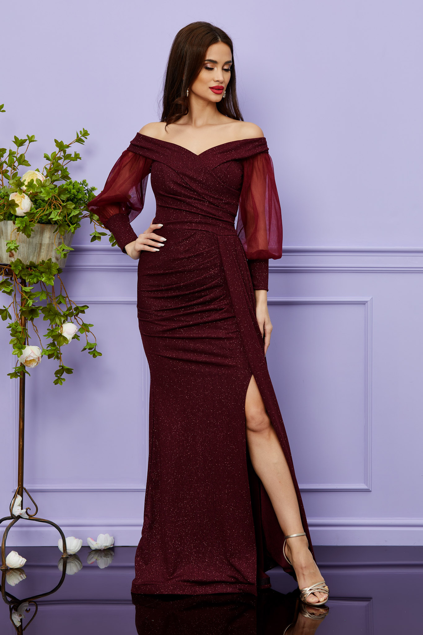 Rochie priceless bordo