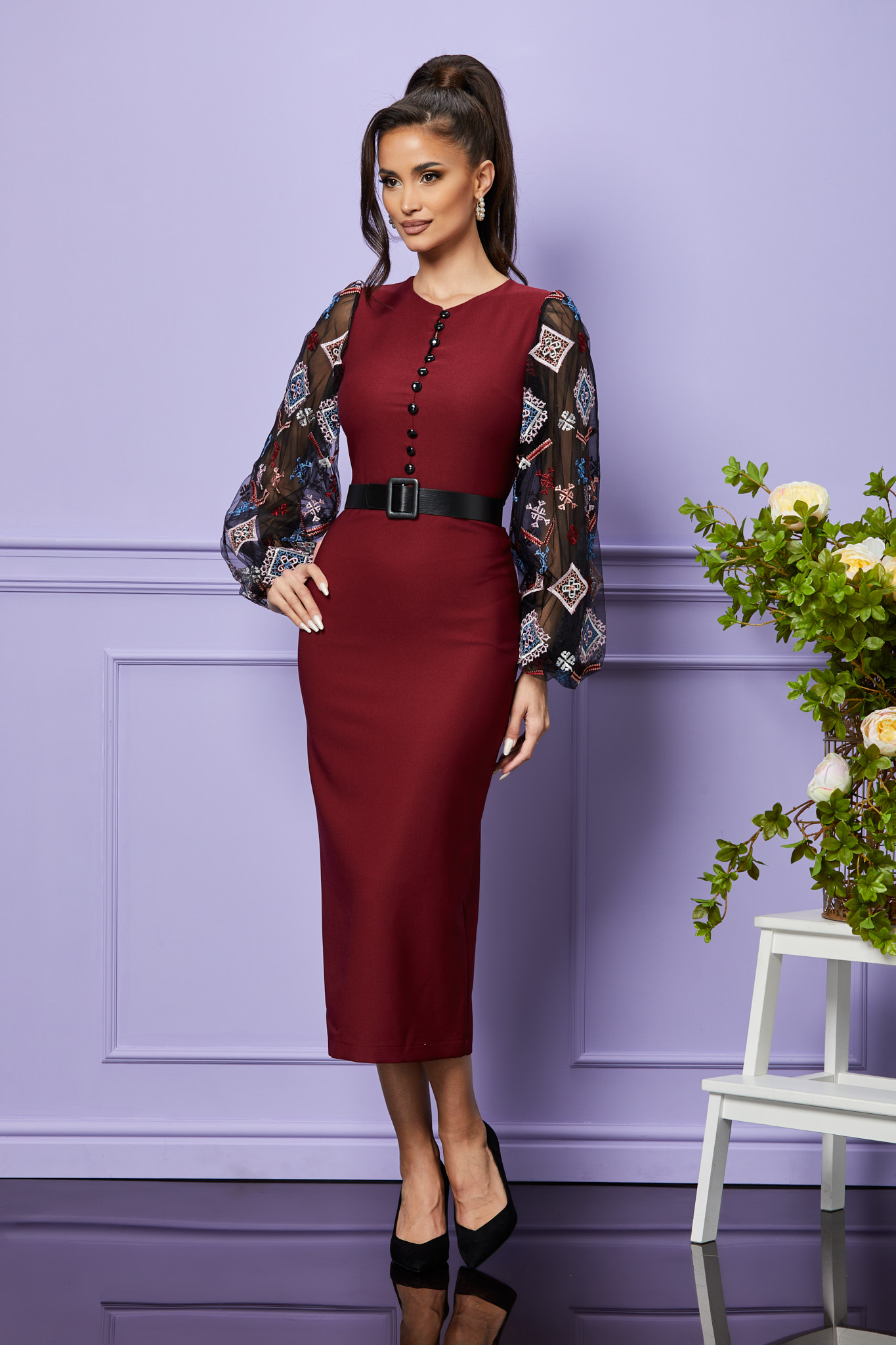 Rochie rivka bordo