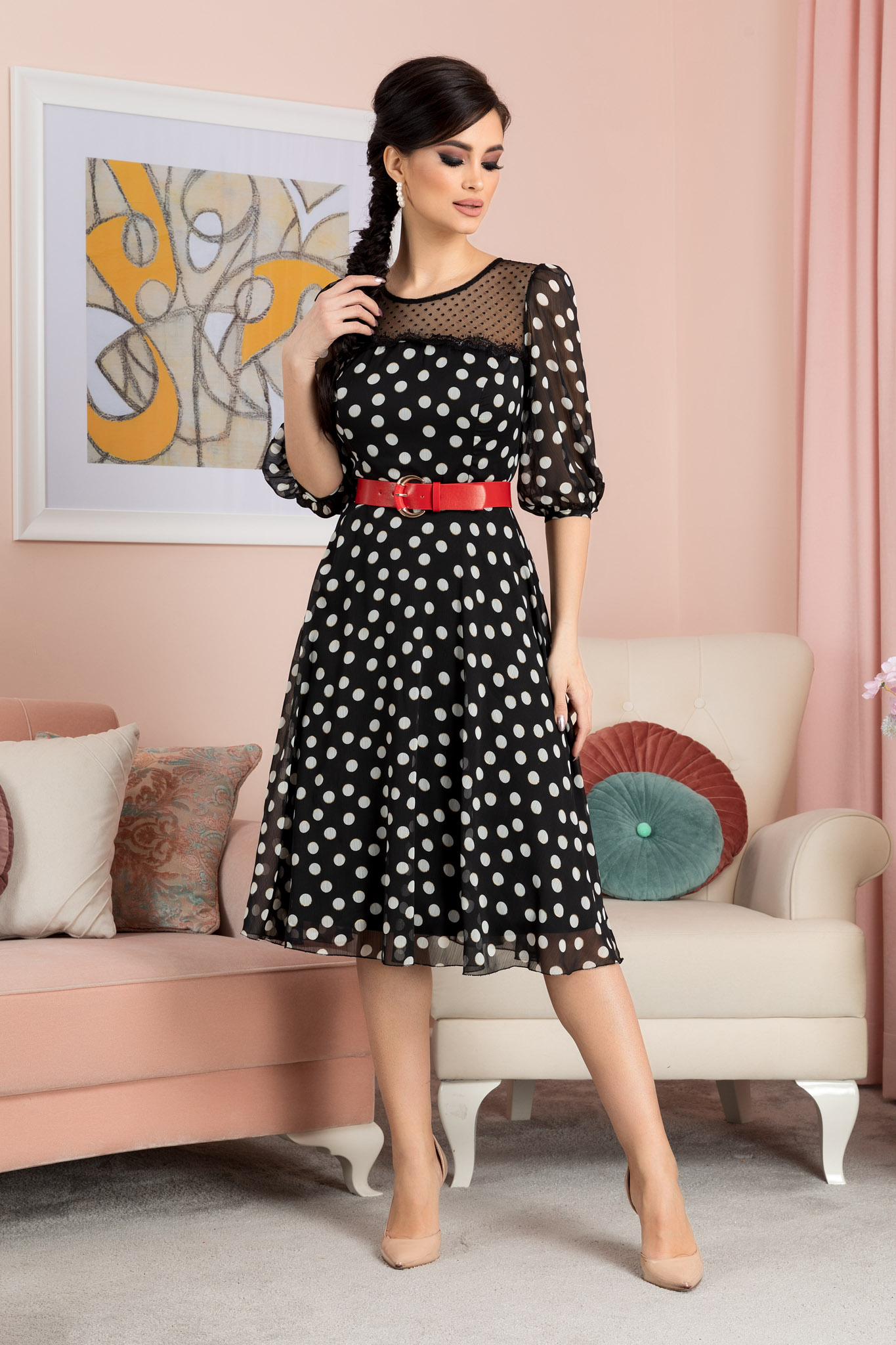 Rochie everly neagra 