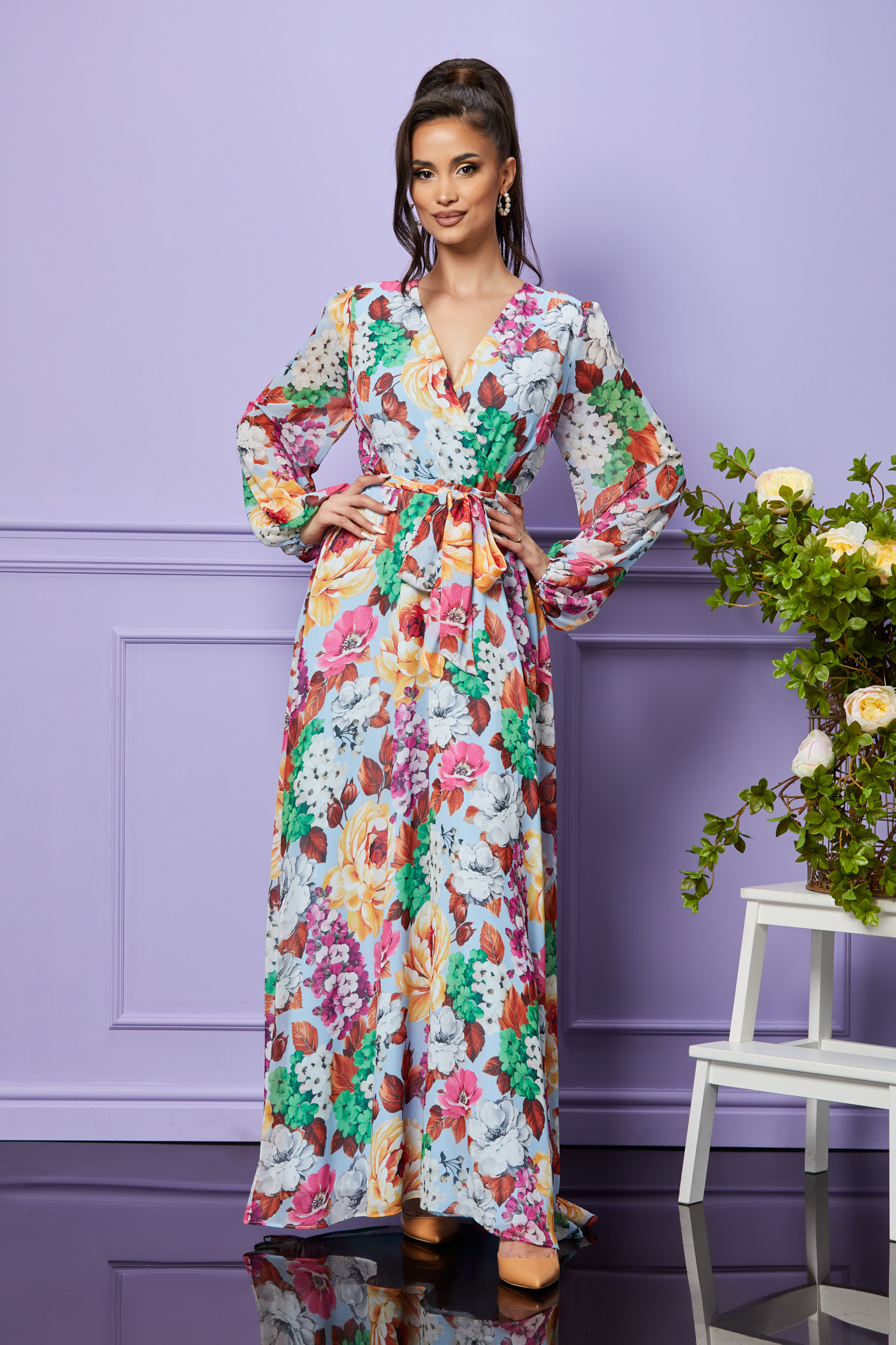Rochie breeze bleu multi