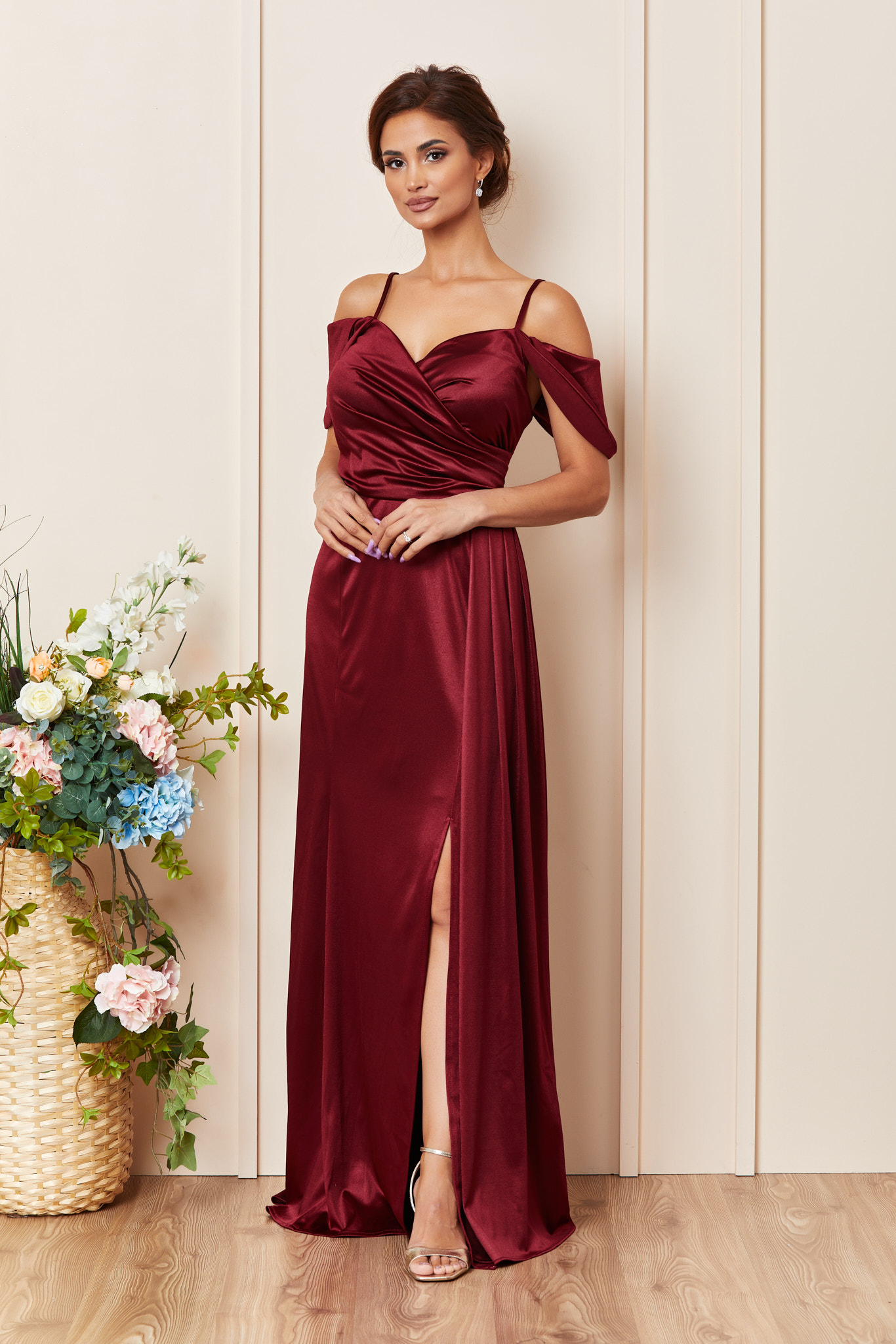 Rochie irresistible bordo
