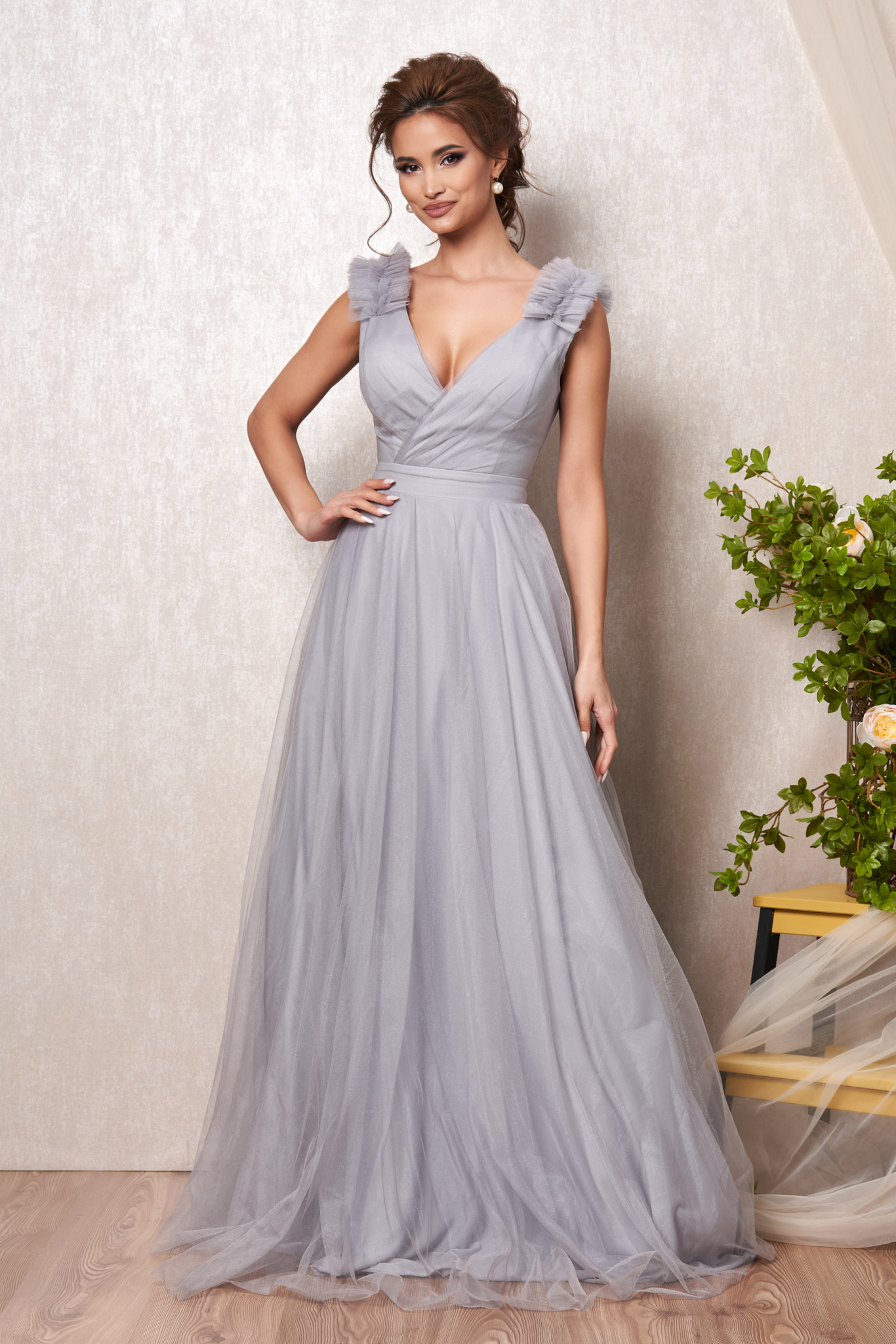 Rochie jaqueline gri