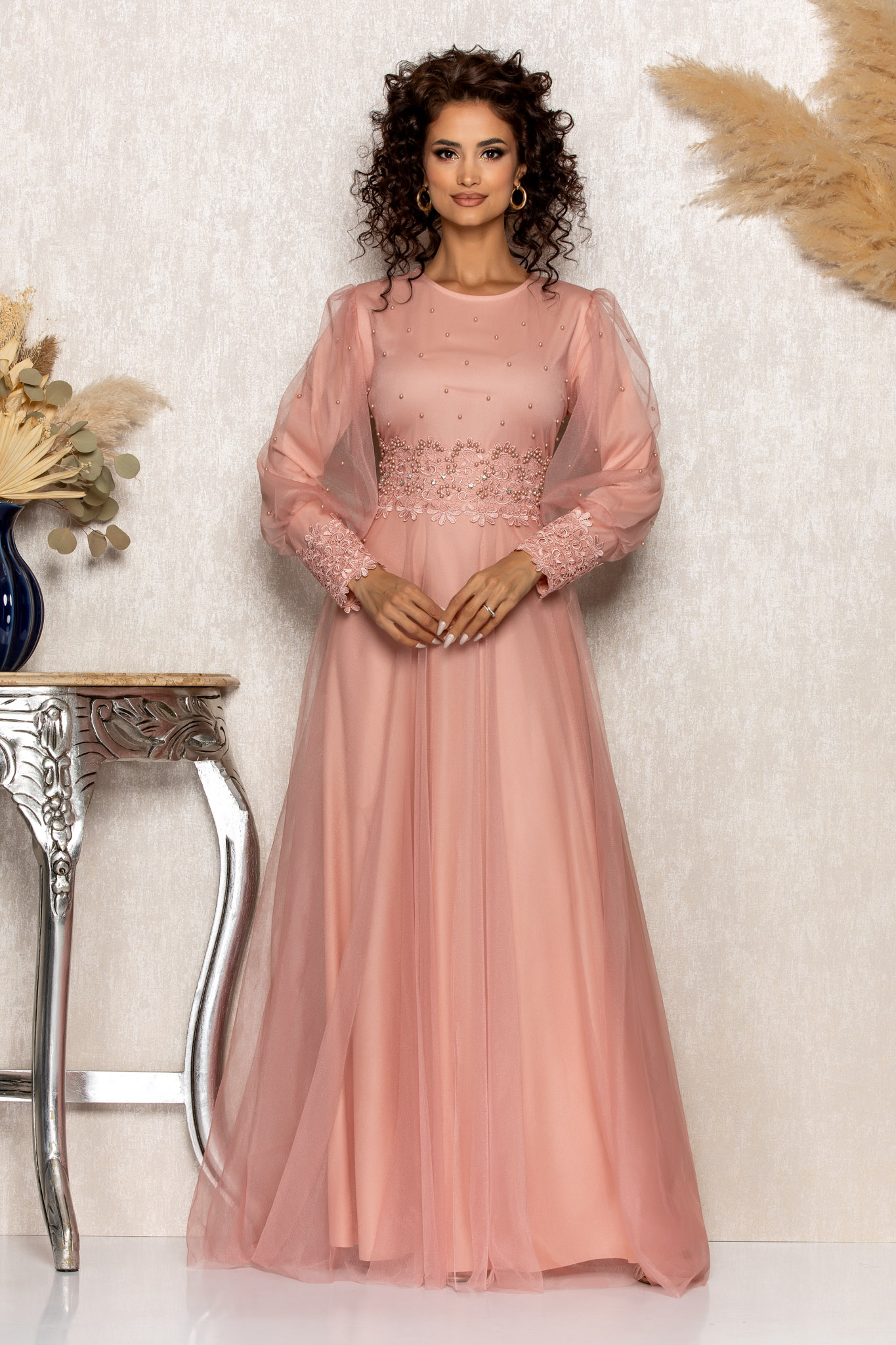 Rochie treva peach