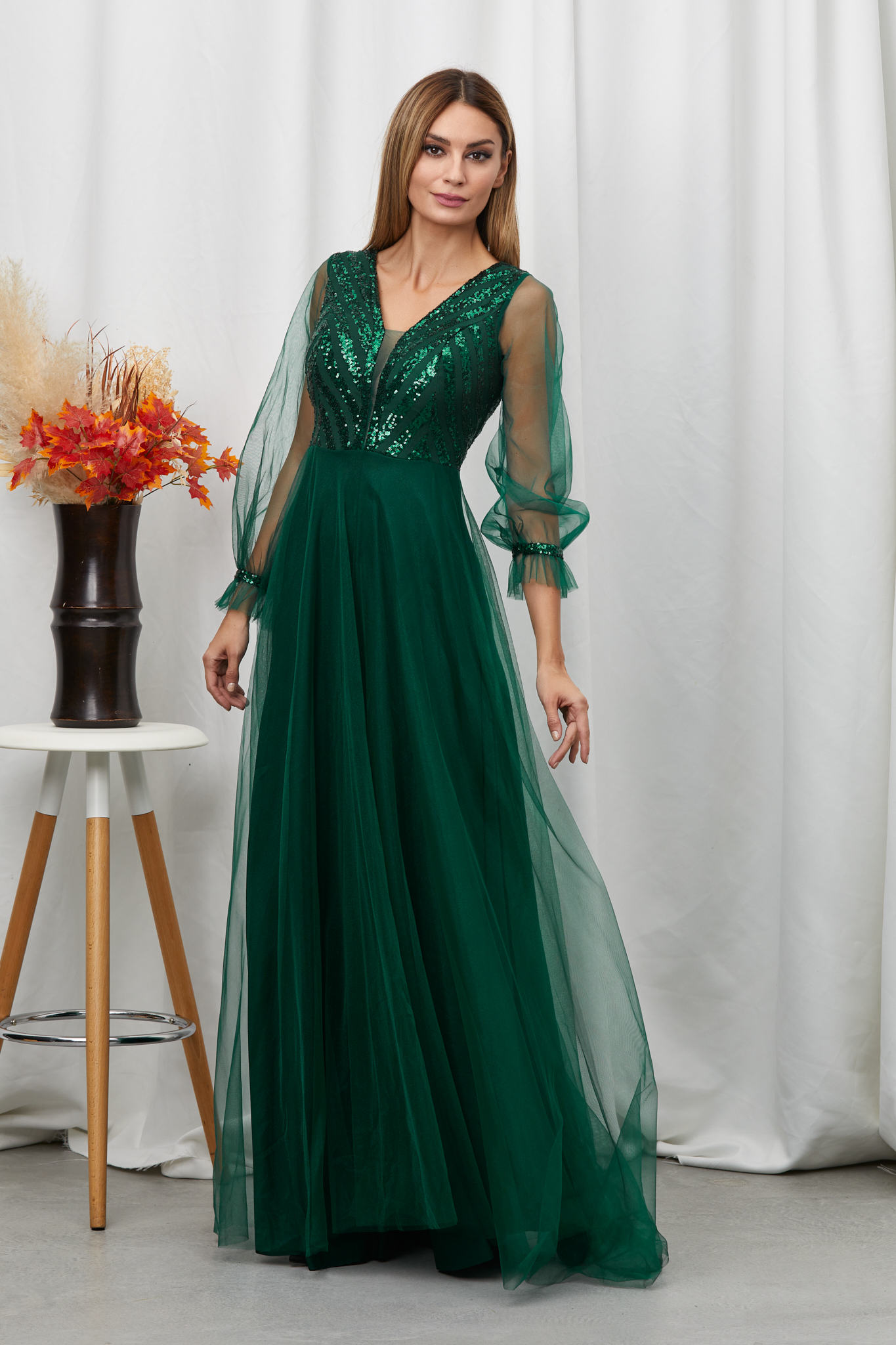 Rochie vivante verde