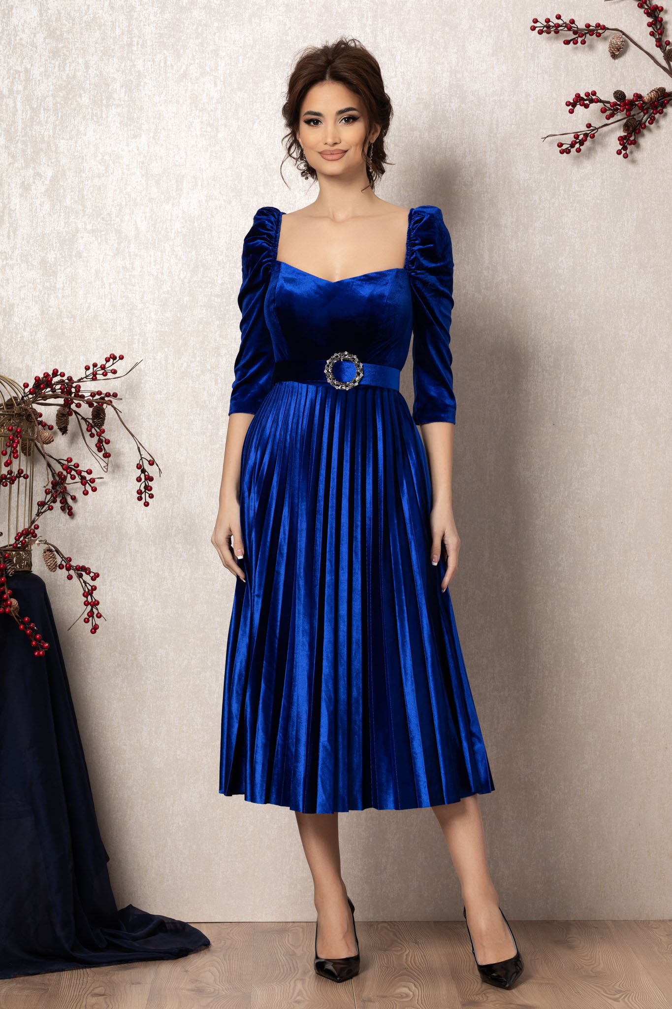 Rochie margarett albastra