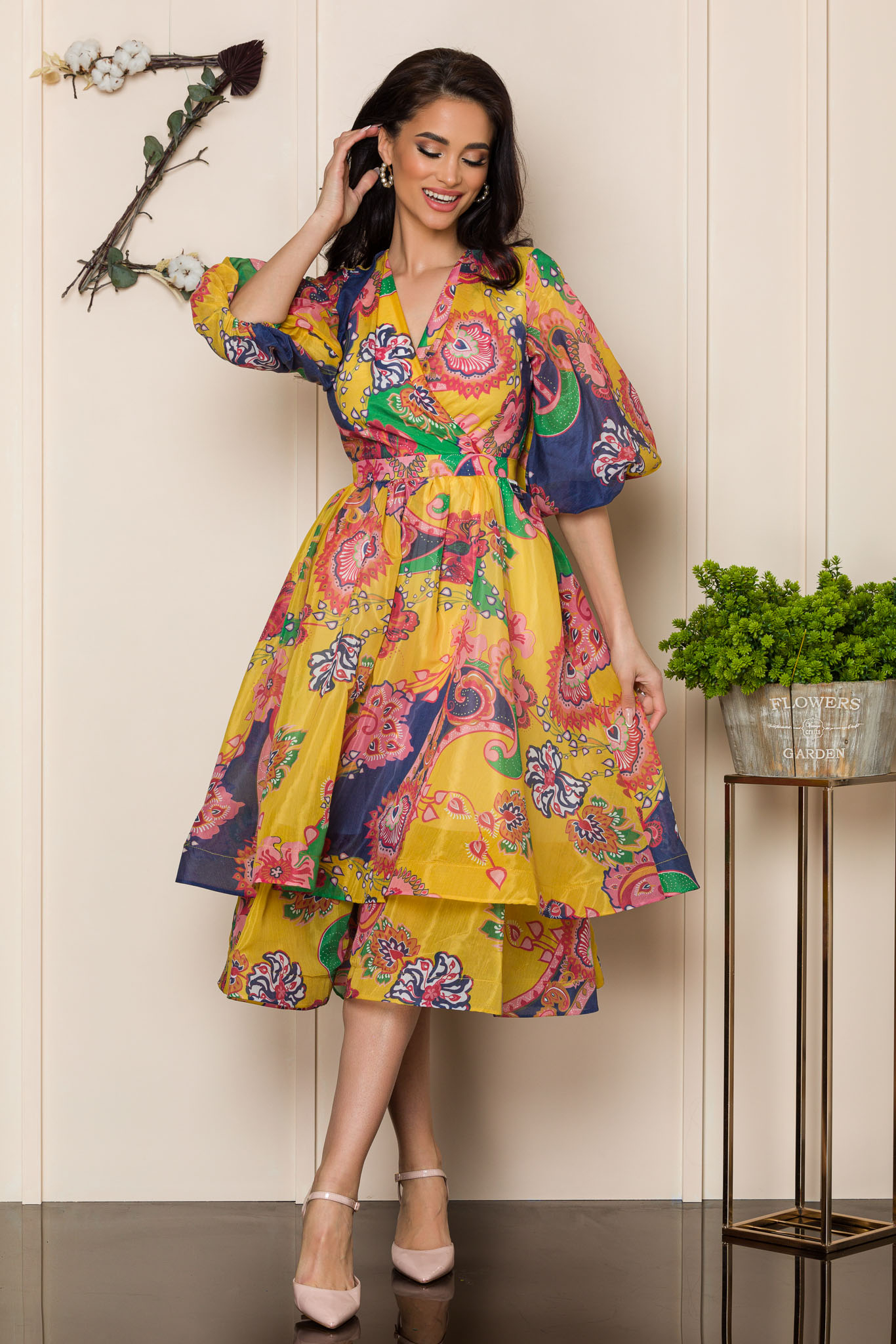 Rochie dores galbena