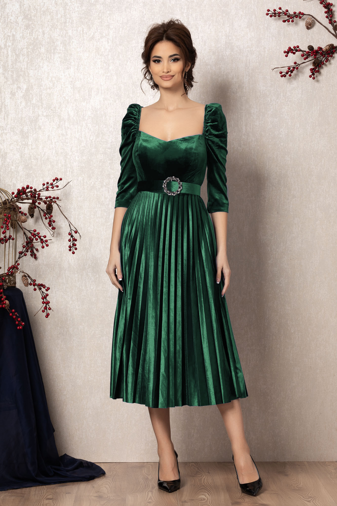 Rochie margarett verde