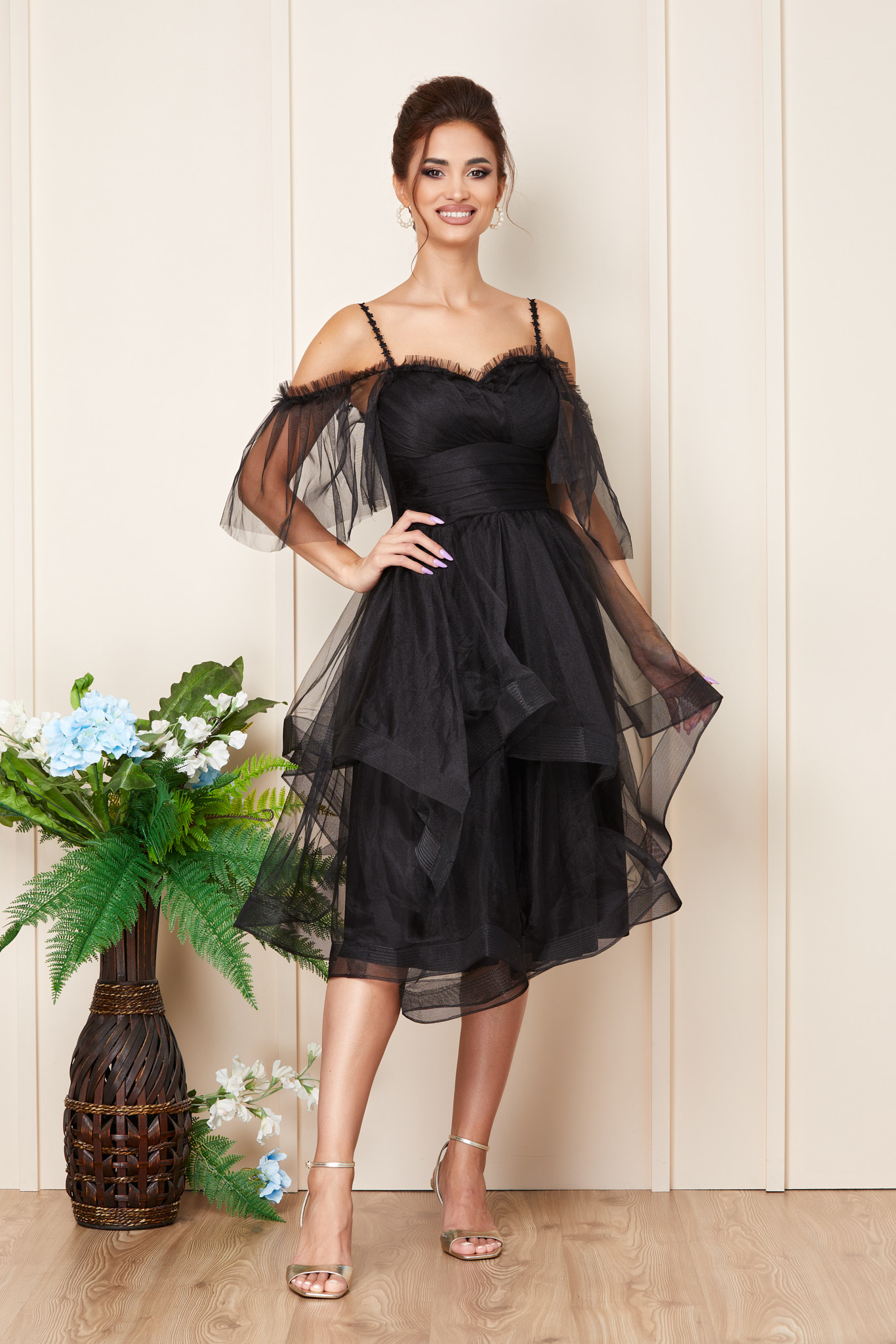 Rochie Rossana Neagra BestSeller 2023-06-01