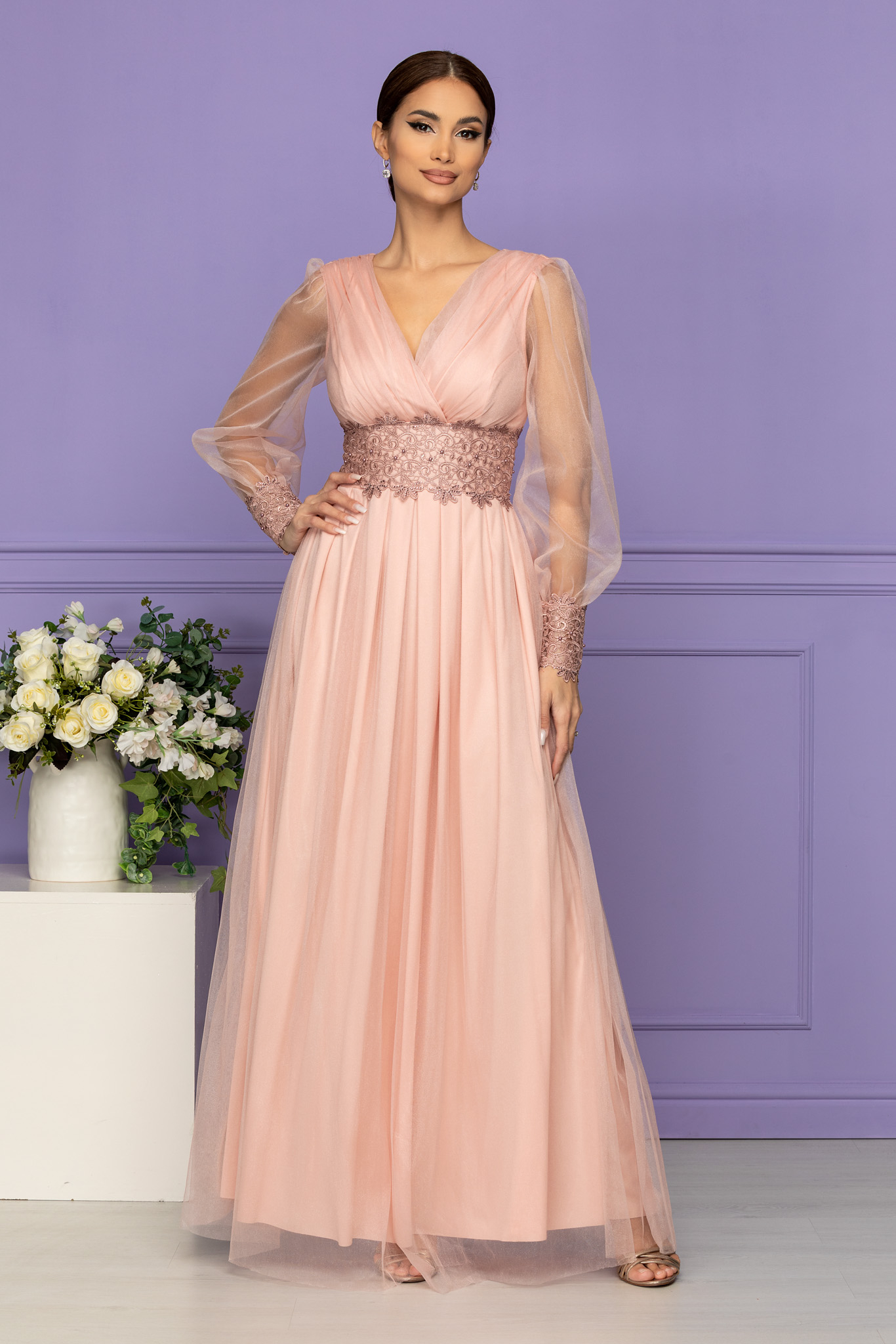 Rochie mirage peach