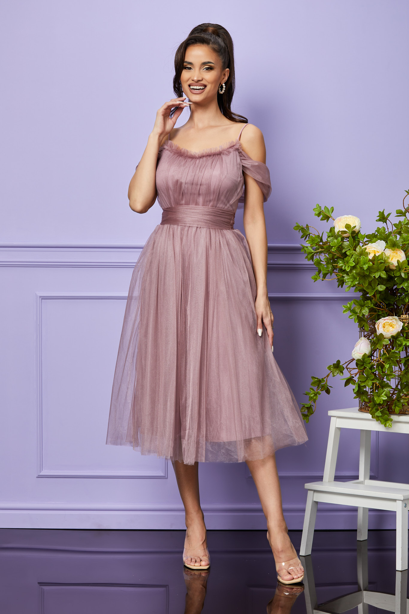 Rochie queeny rose