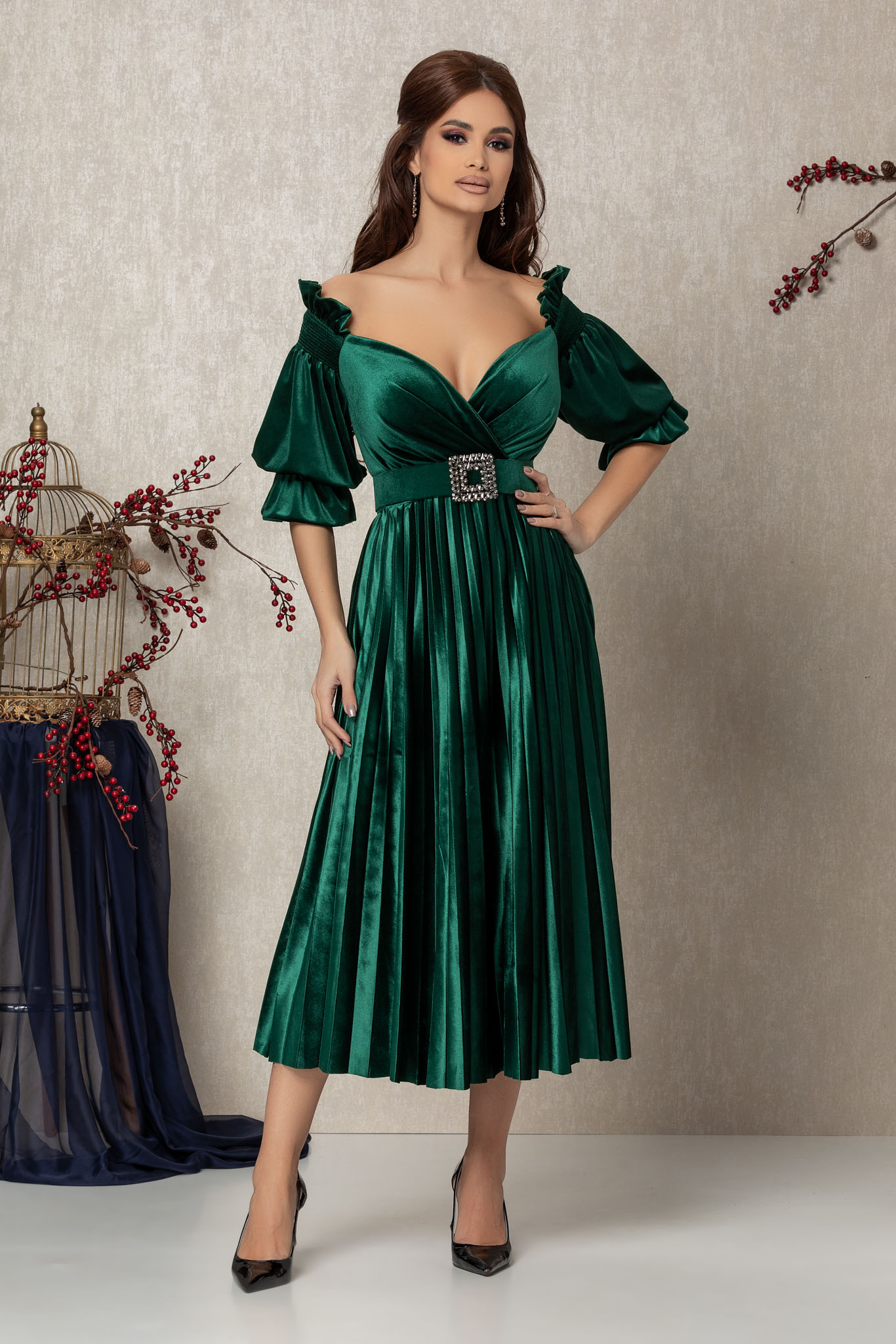 Rochie aryanna verde