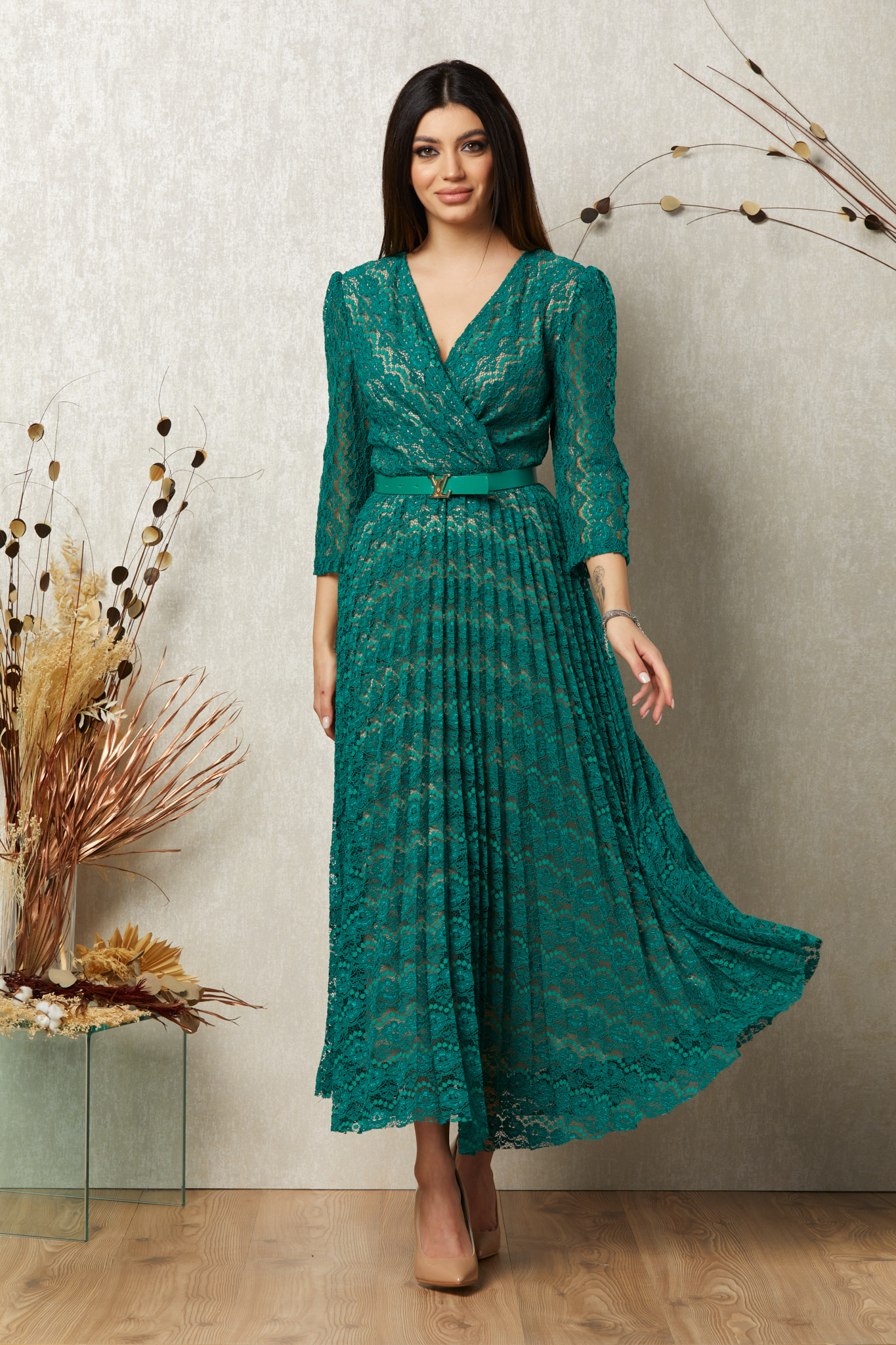 Rochie silvana verde
