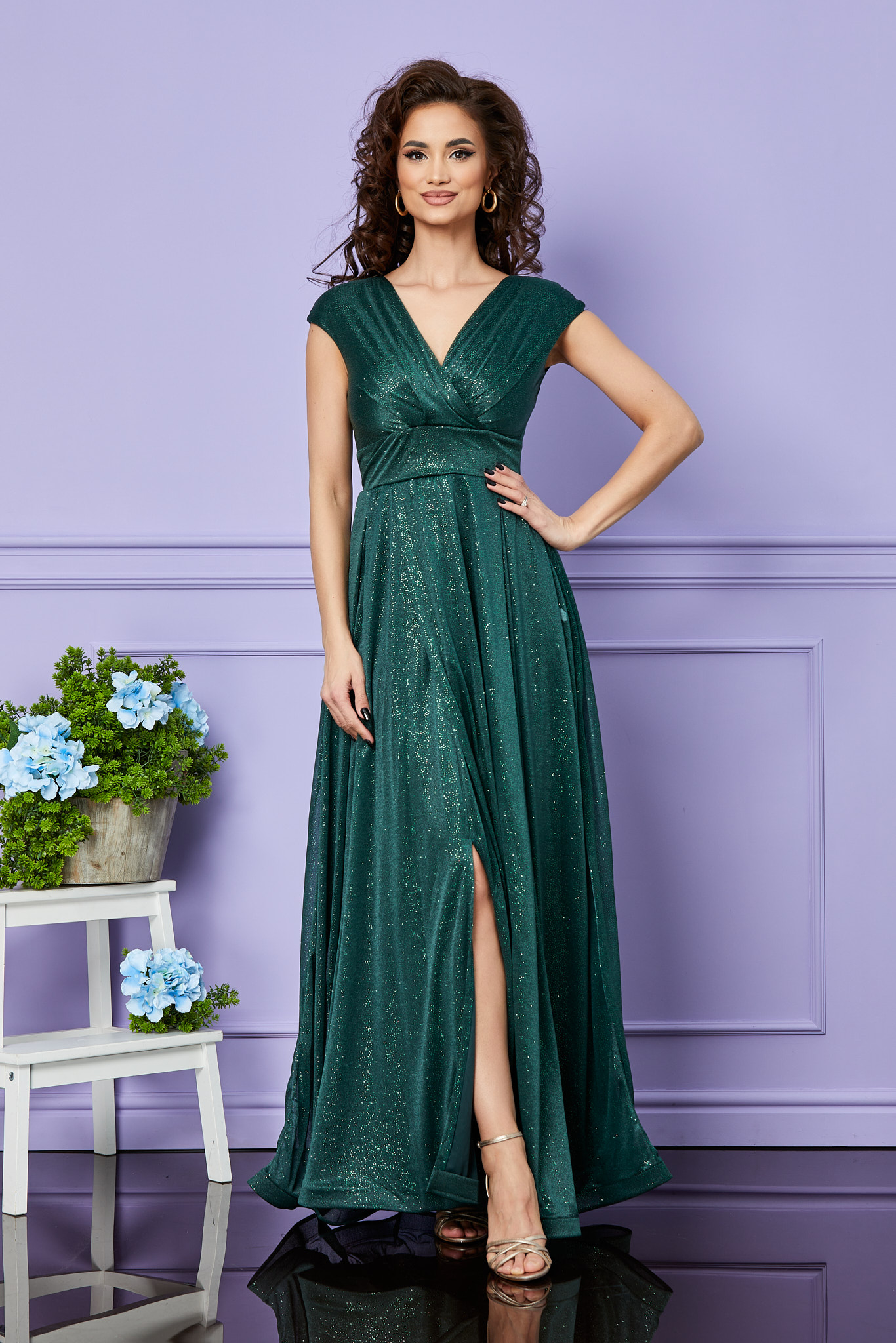 Poze Rochie Belissima Verde zonia.ro 