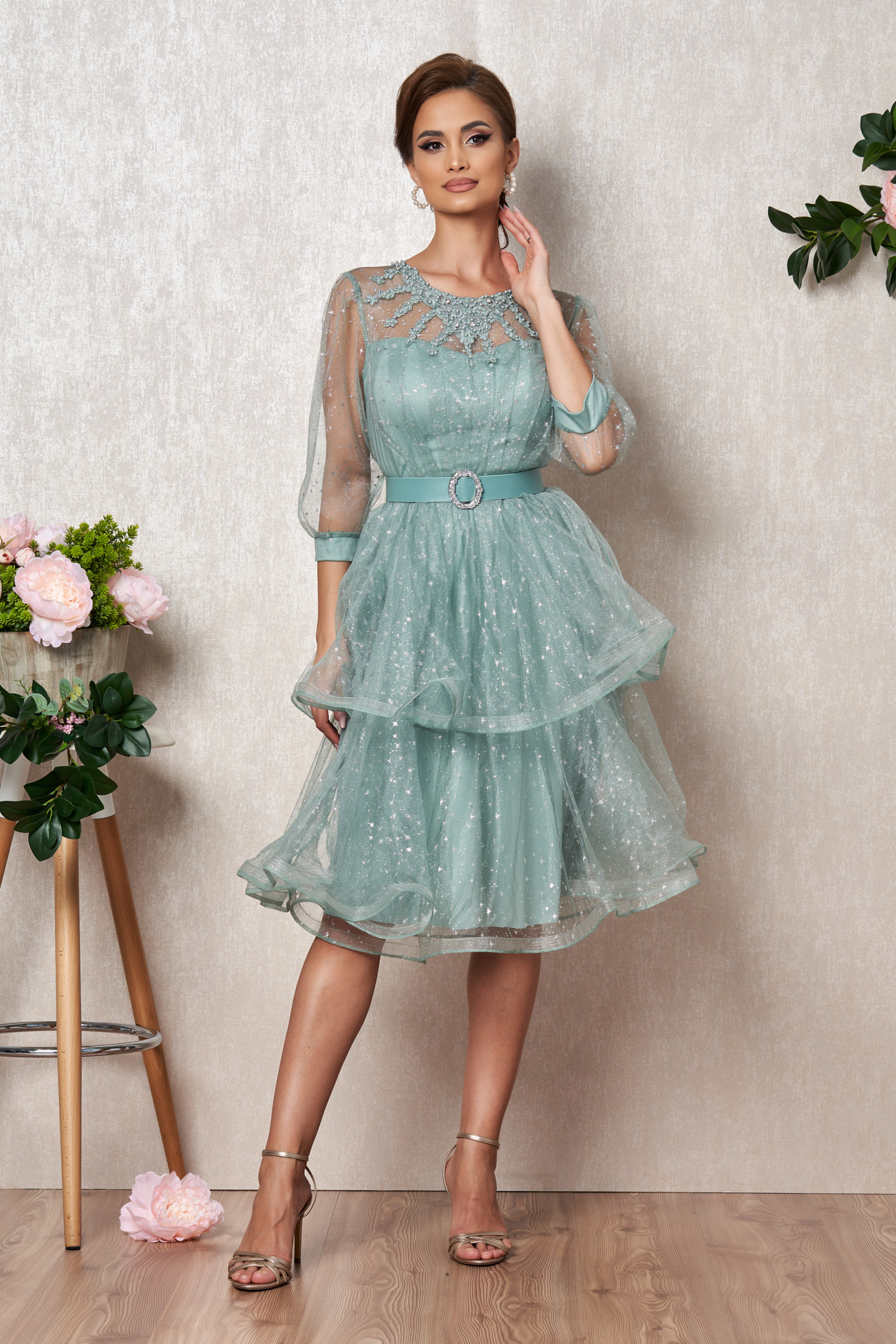 Rochie alessia vernil