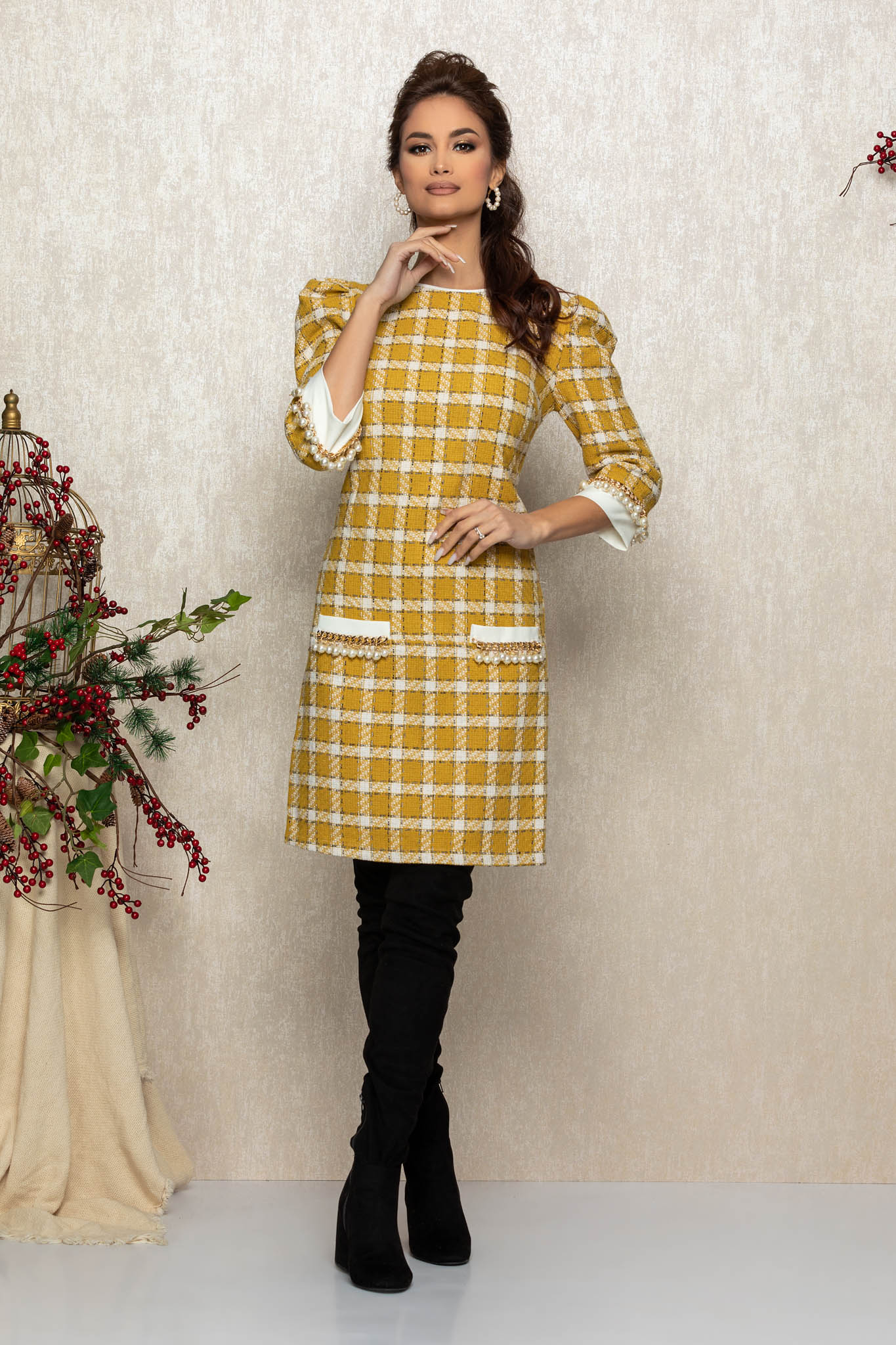 Rochie elisy galbena