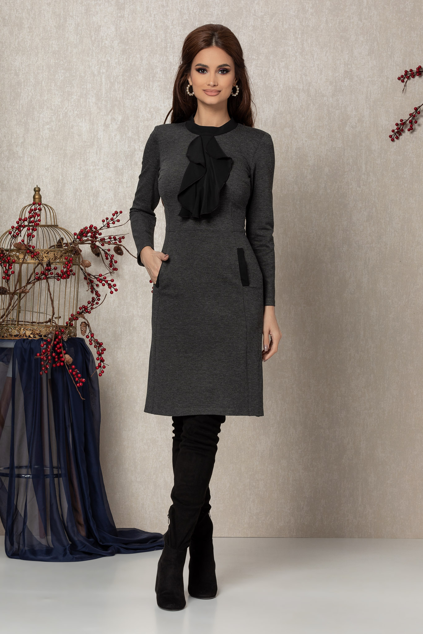 Rochie moze ayva gri