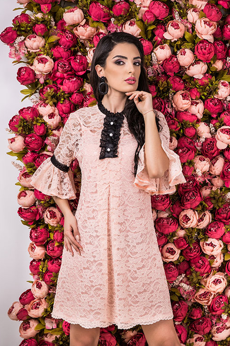 rochie yana peach