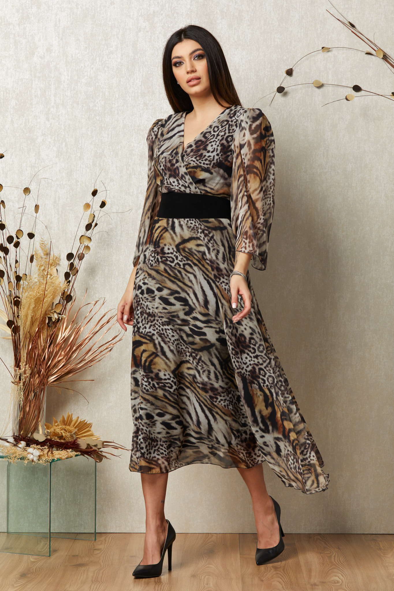 Rochie morgan multi animal print