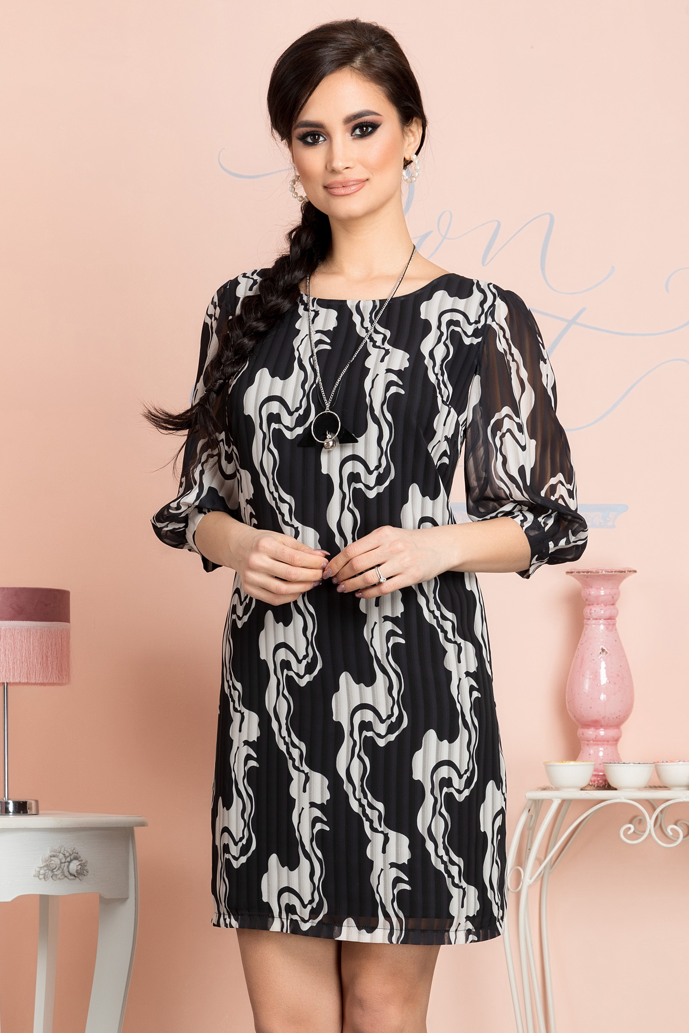 Rochie lauren bicolora