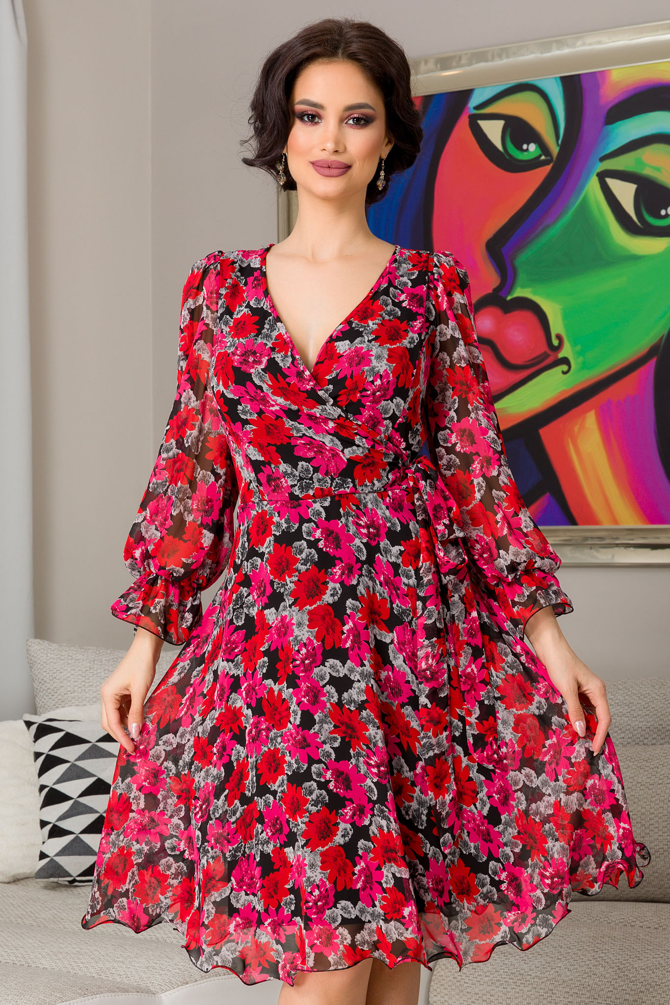 Rochie simine ciclam