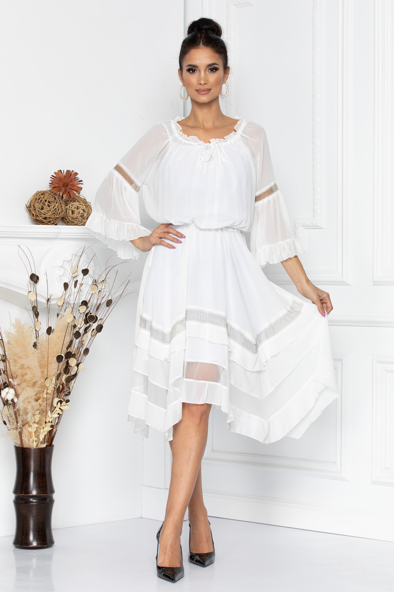 Rochie cassiopea alba